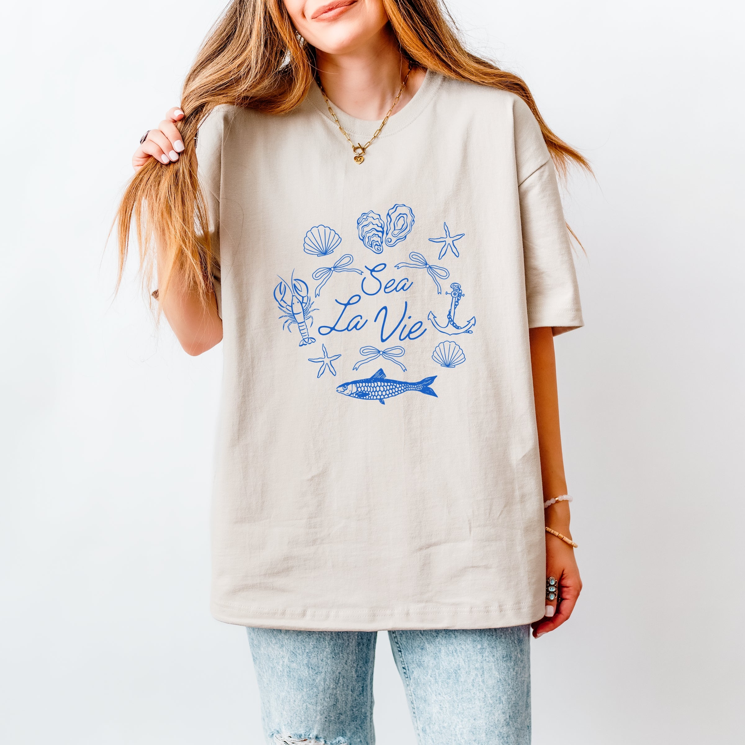 Sea La Vie Collage - Women's Heavyweight Tee
