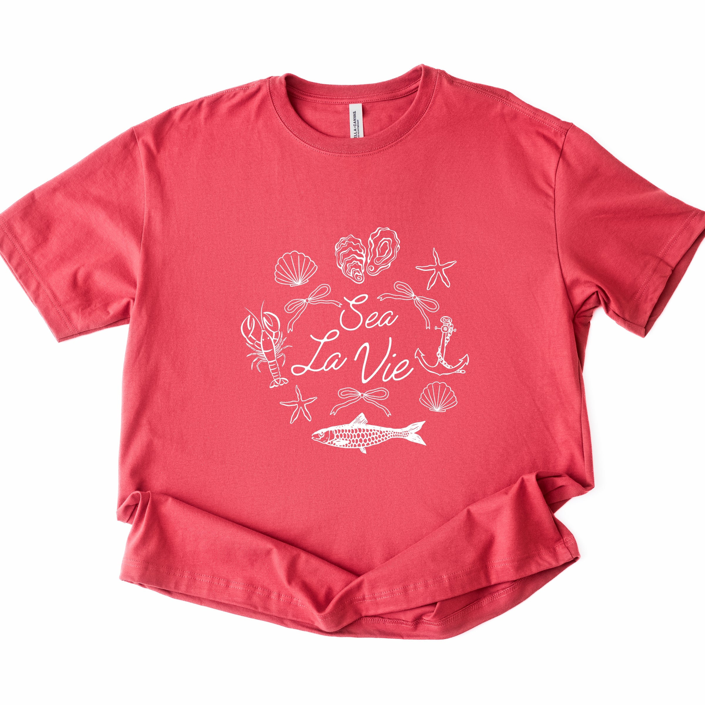 Sea La Vie Collage - Women's Heavyweight Graphic T-Shirt