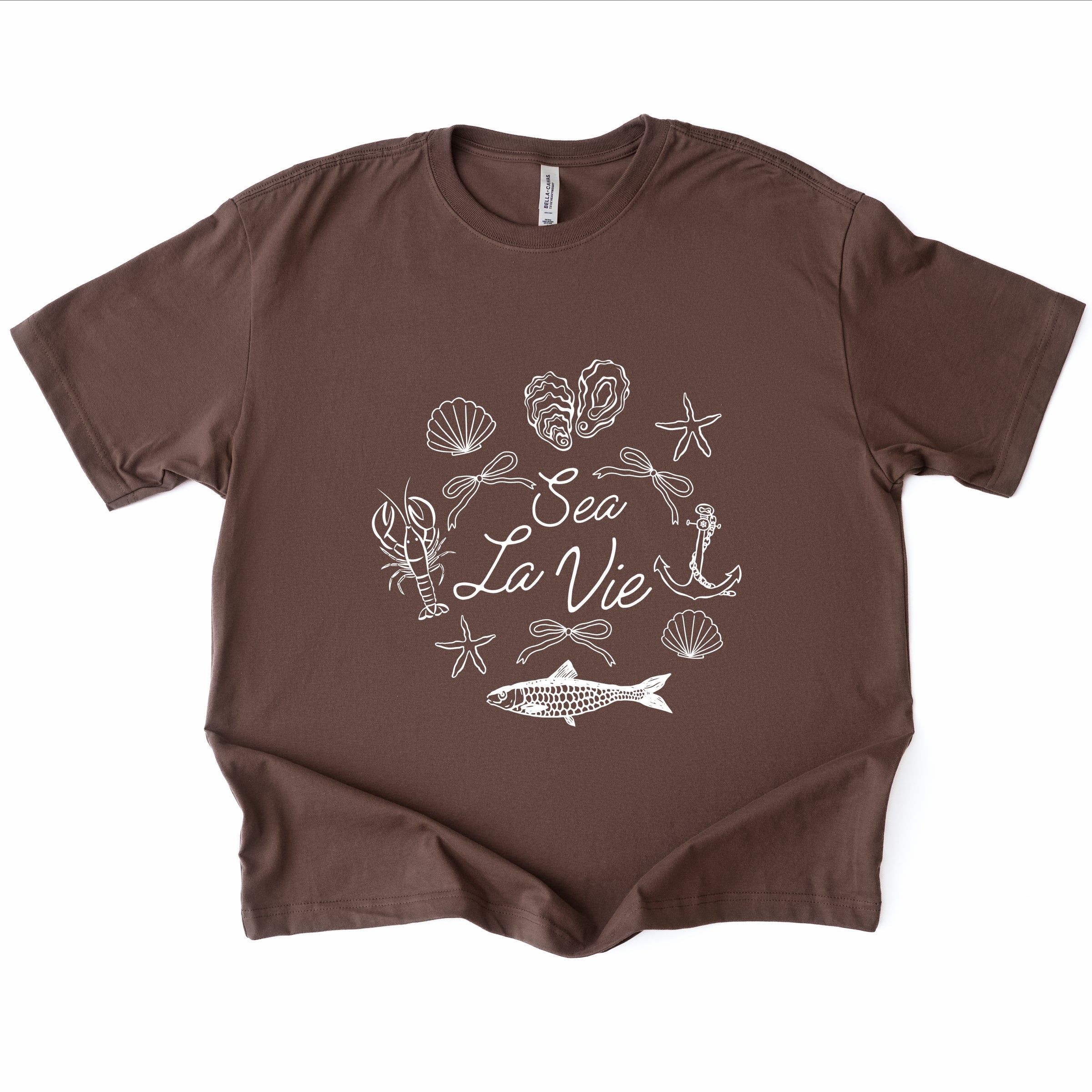 Sea La Vie Collage - Women's Heavyweight Graphic T-Shirt