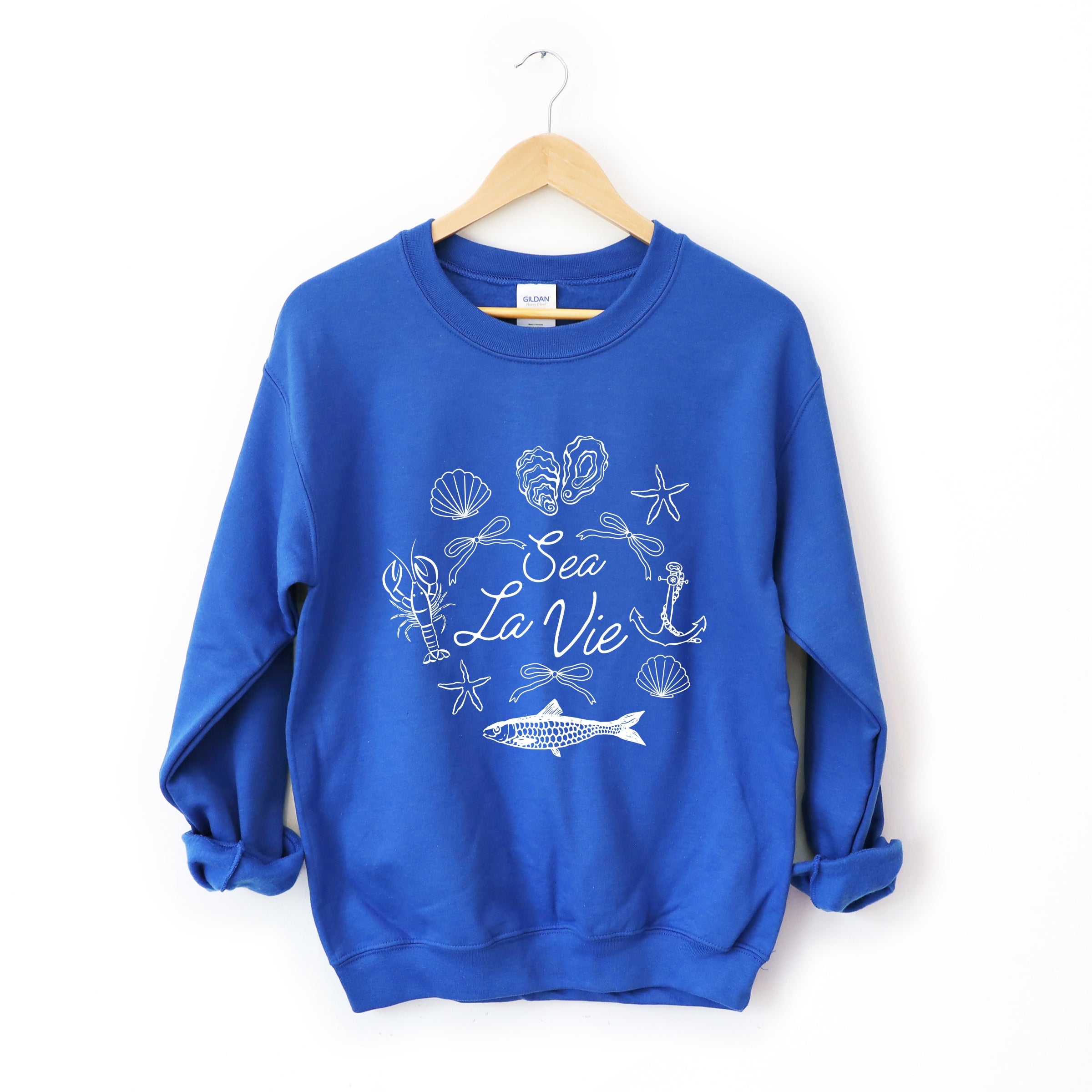 Sea La Vie Collage - Women's Graphic Sweatshirt