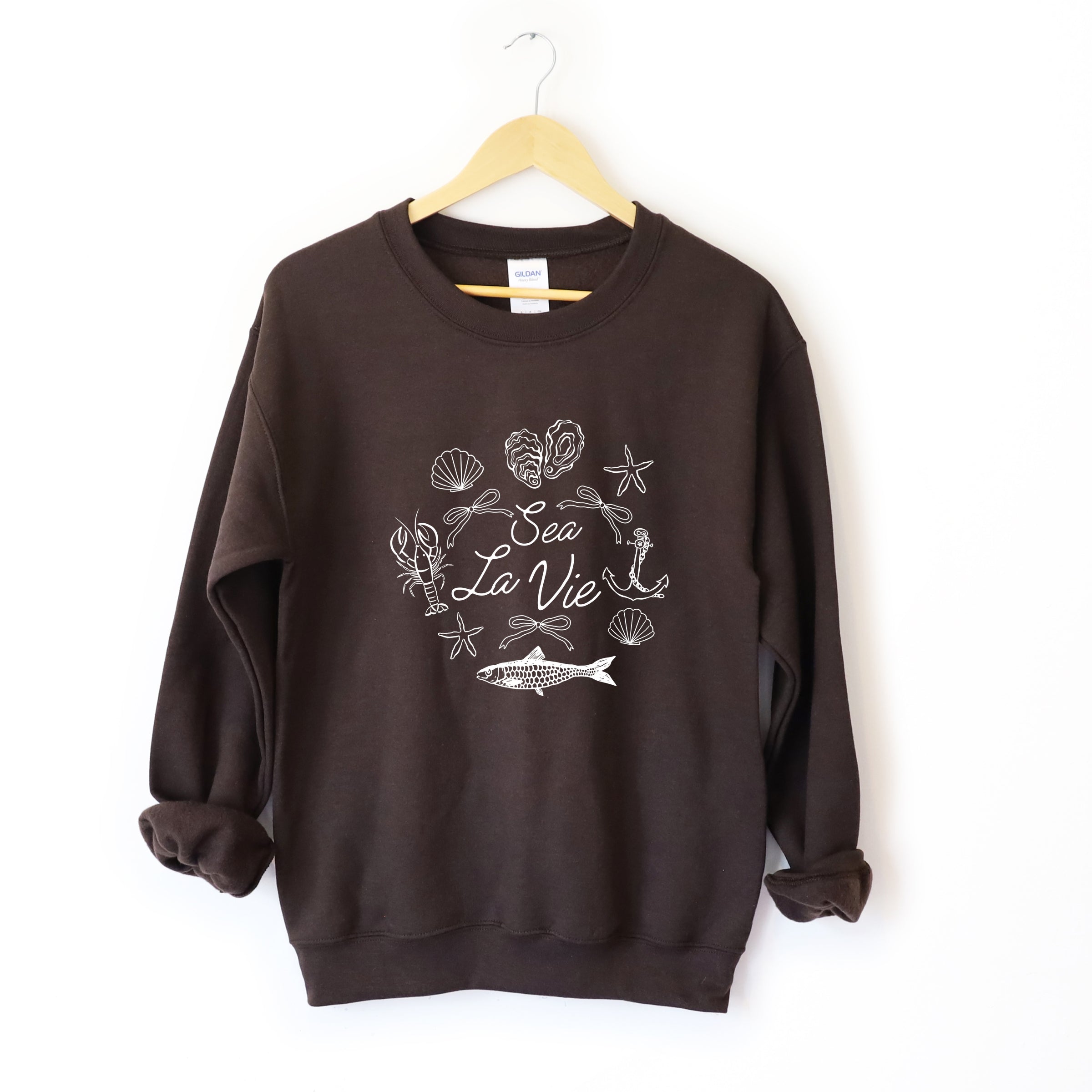 Sea La Vie Collage - Women's Graphic Sweatshirt
