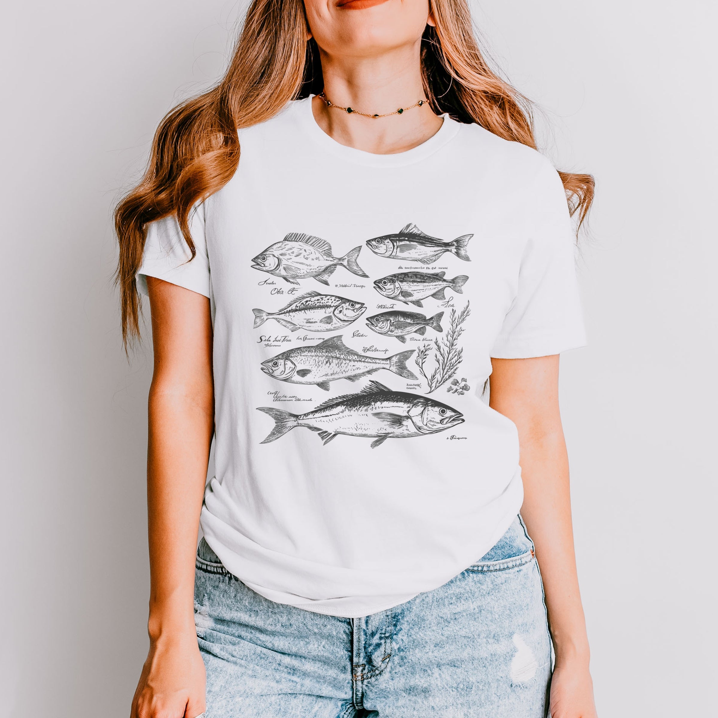 Vintage Fish - Women's Short Sleeve Graphic T-Shirt
