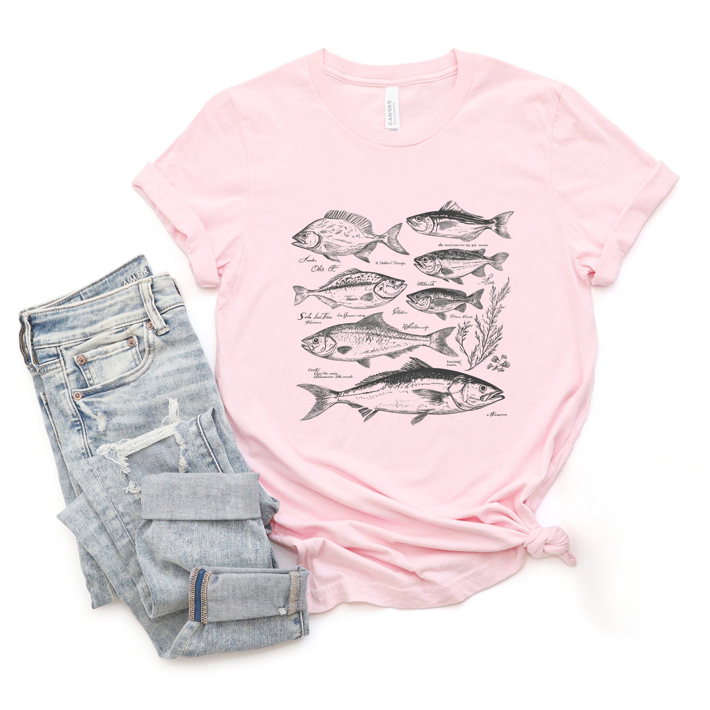 Vintage Fish - Women's Short Sleeve Graphic T-Shirt