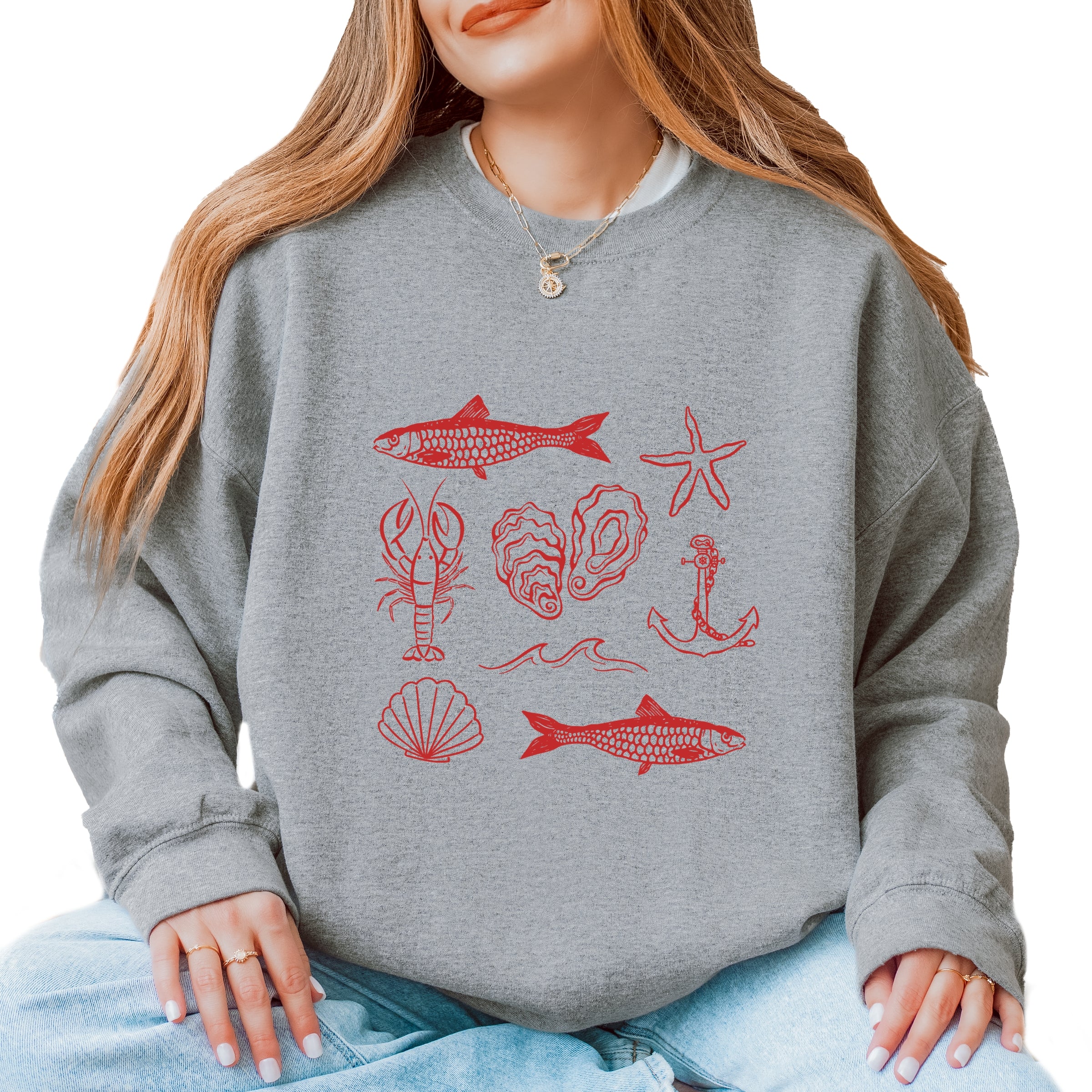 Fisherman Collage -  Womens Sweatshirt