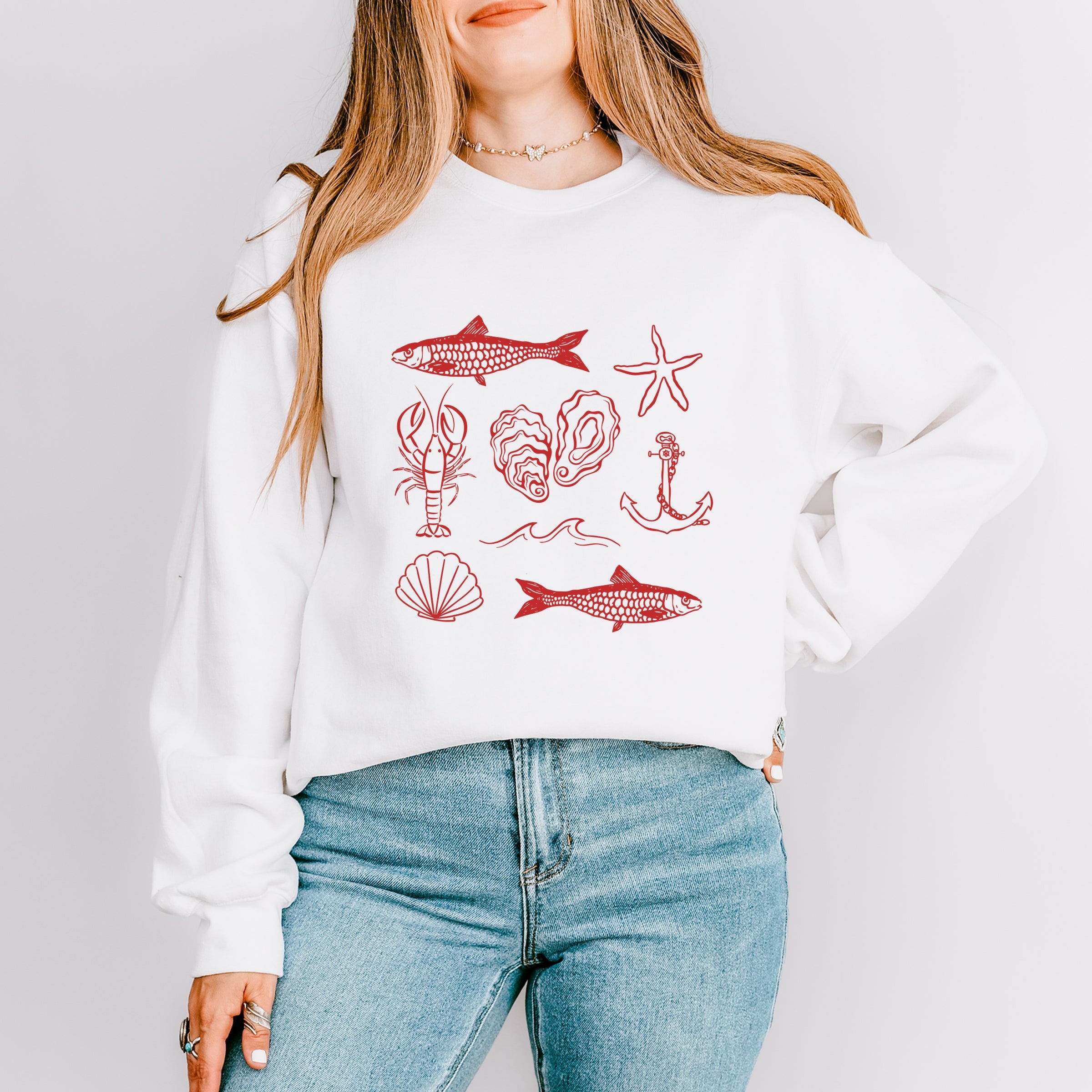 Fisherman Collage - Women's Sweatshirt