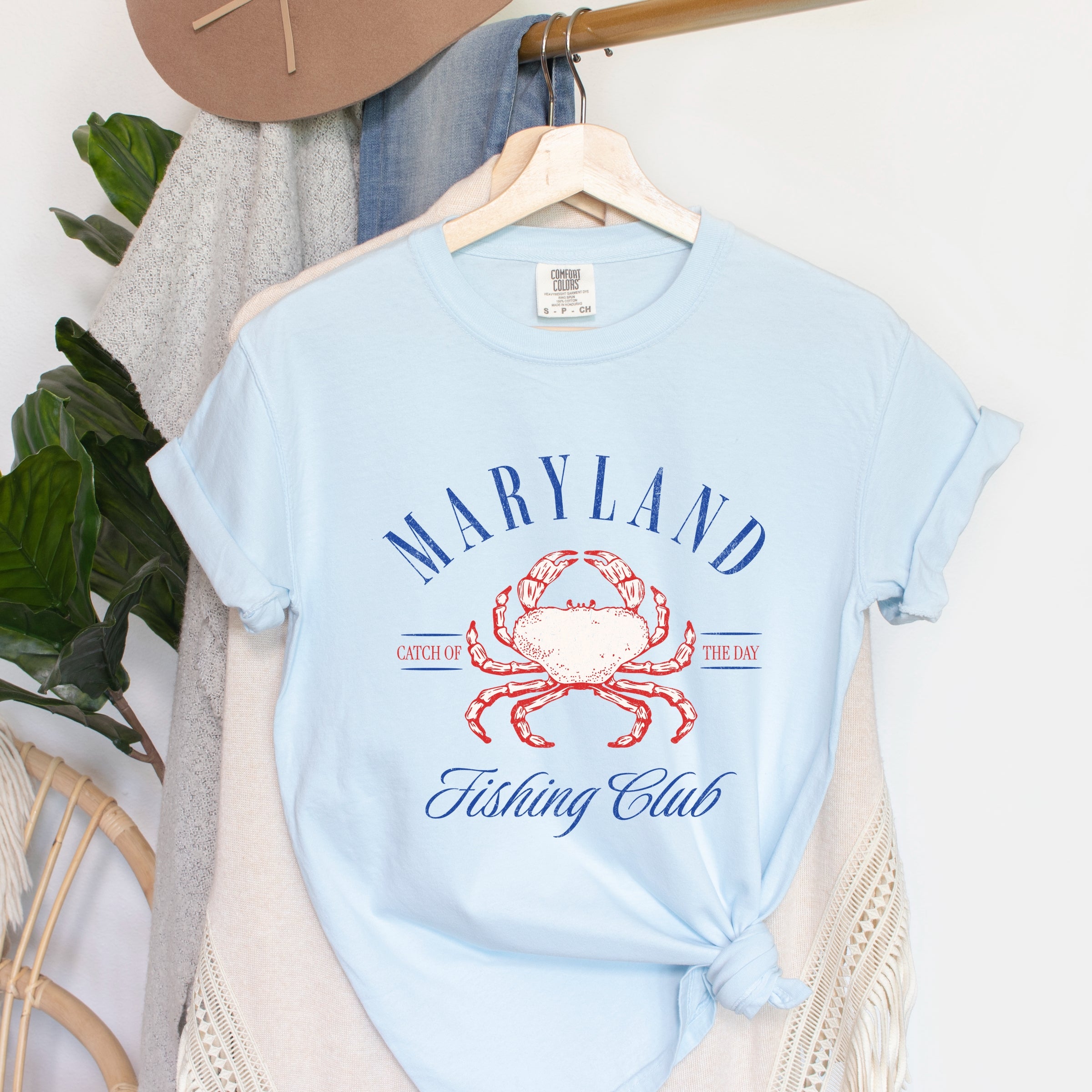 Maryland Fishing Club - Womens Garment Dyed Tee