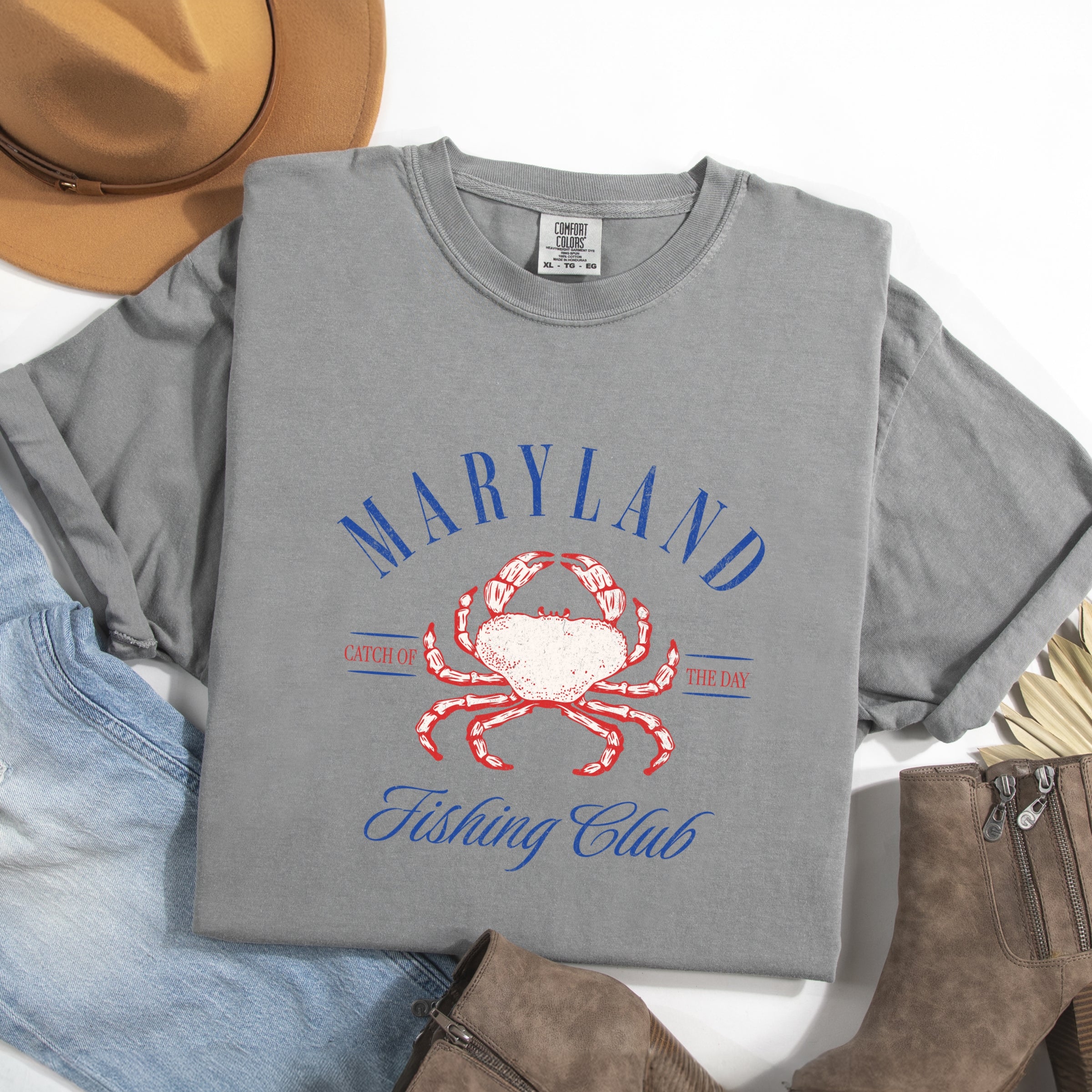 Maryland Fishing Club - Womens Garment Dyed Tee