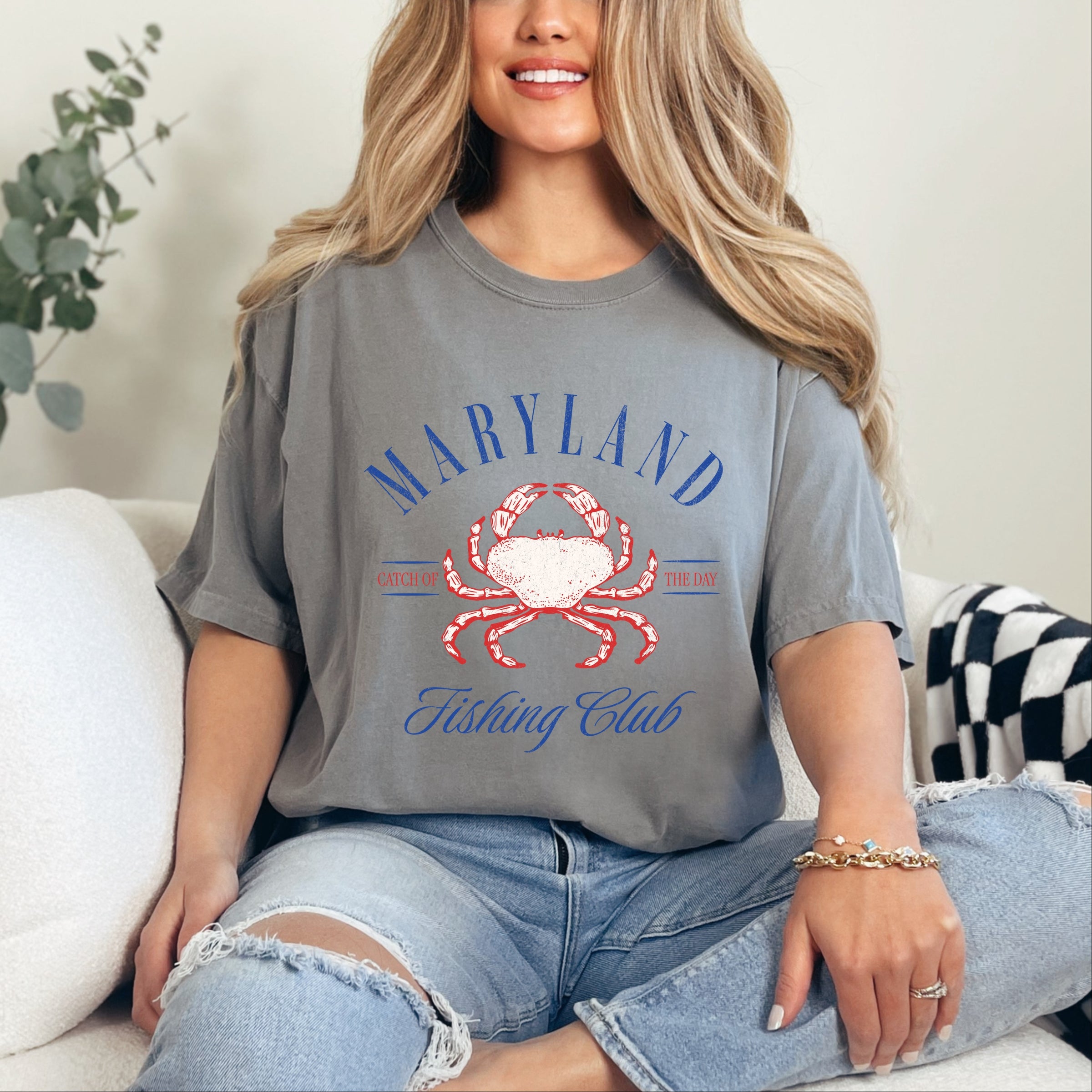Maryland Fishing Club - Womens Garment Dyed Tee