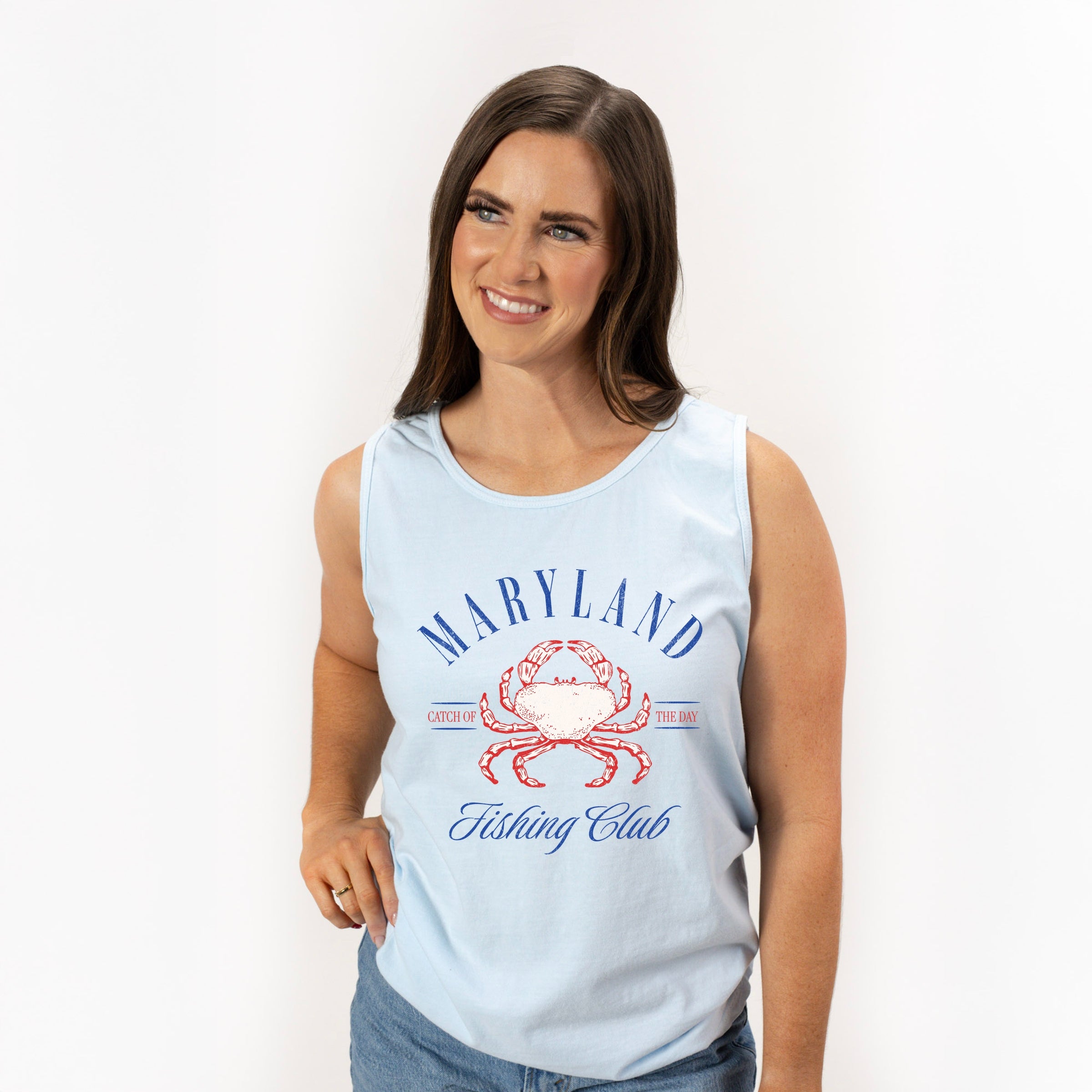 Maryland Fishing Club - Womens Garment Dyed Tank