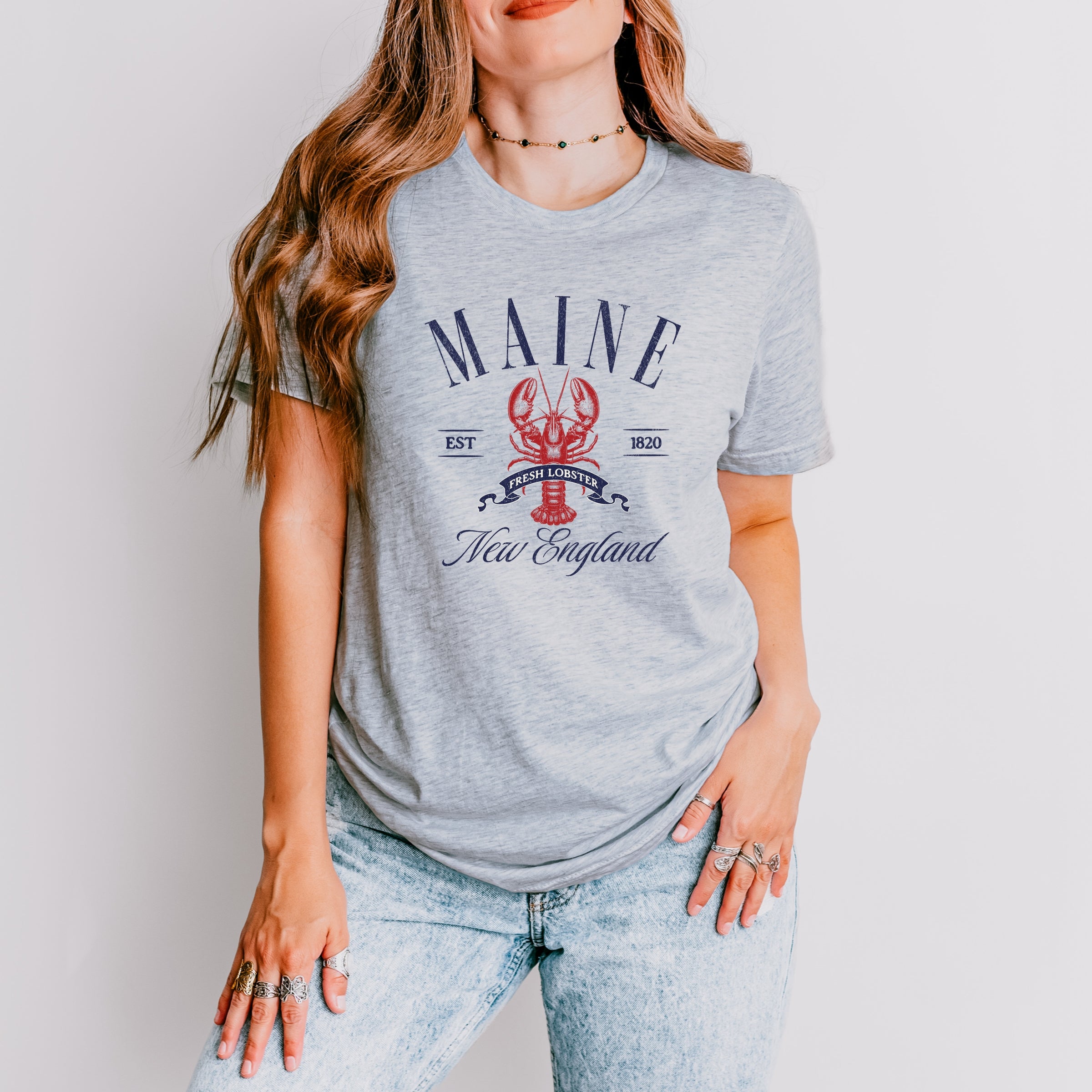 Maine New England - Womens Short Sleeve Tee