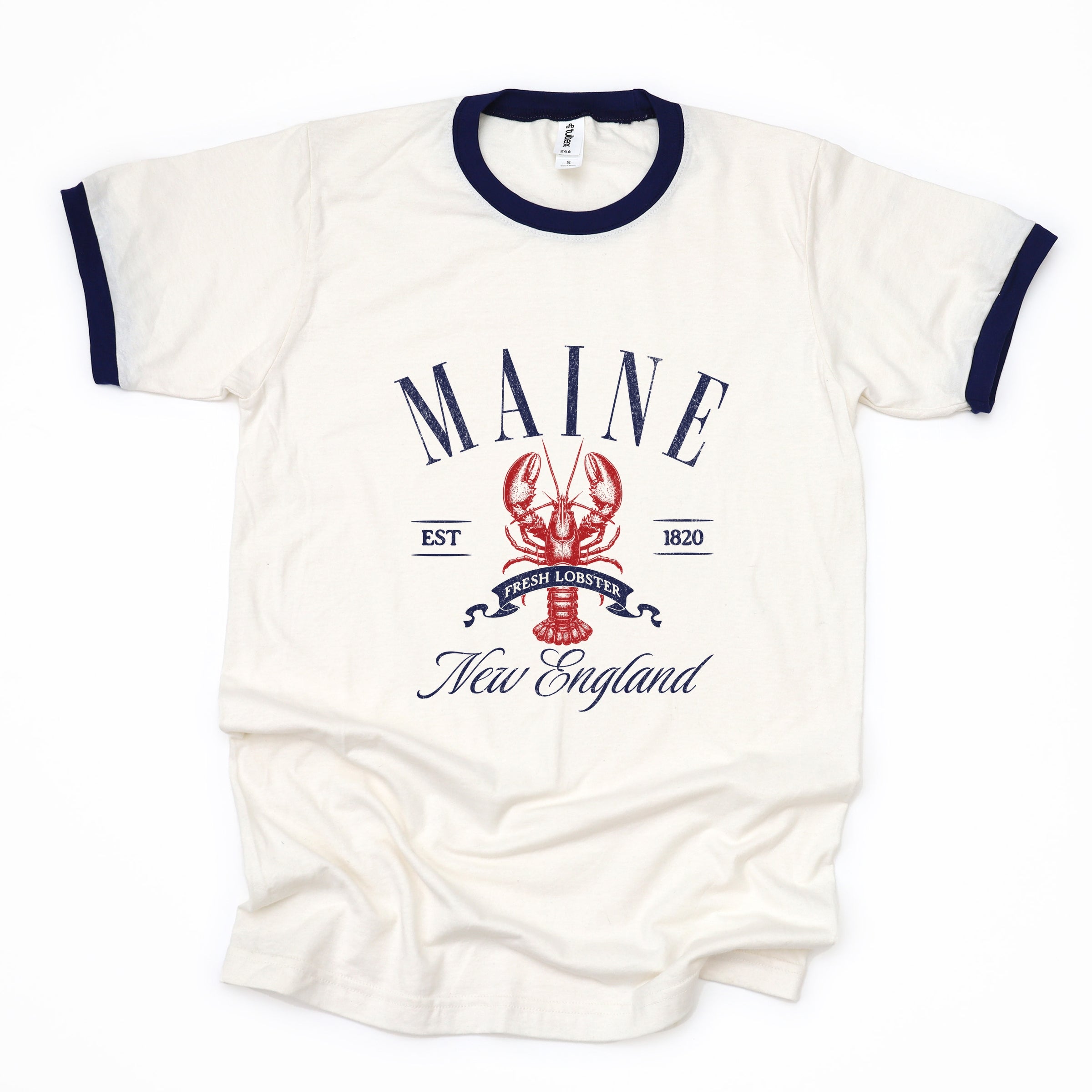 Maine New England - Womens Ringer Tee