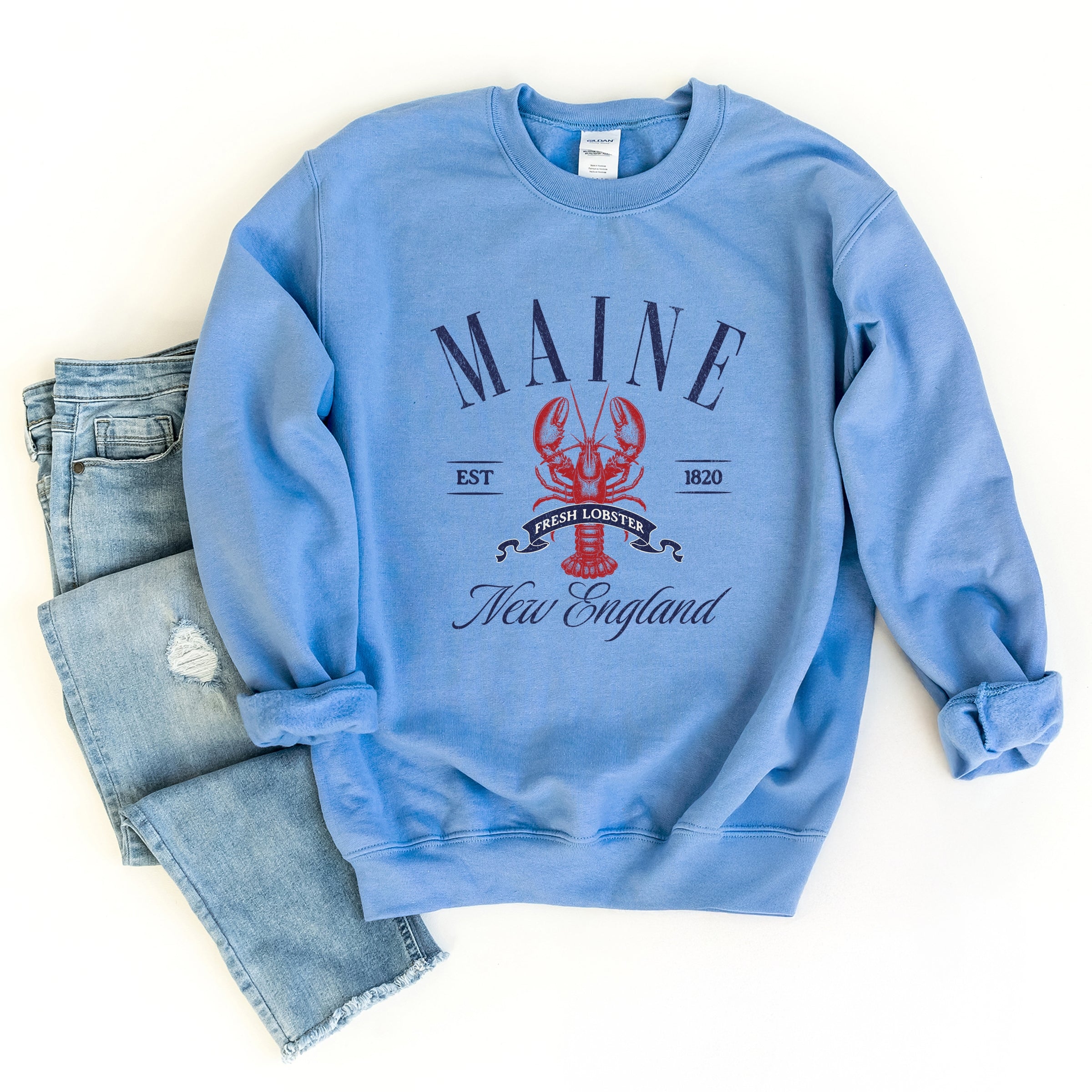 Maine New England -  Womens Sweatshirt
