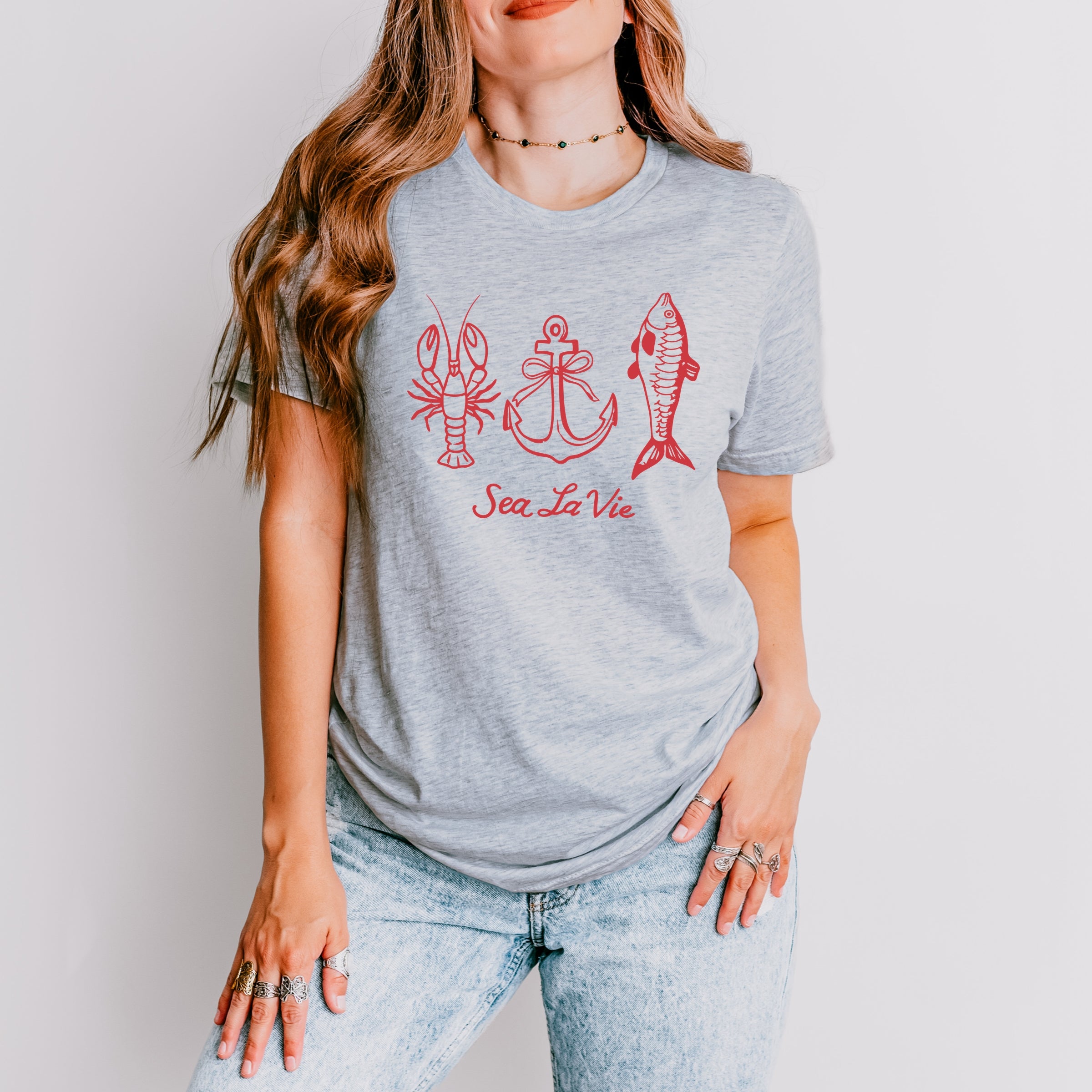 Sea La Vie 3 Across - Womens Short Sleeve Tee