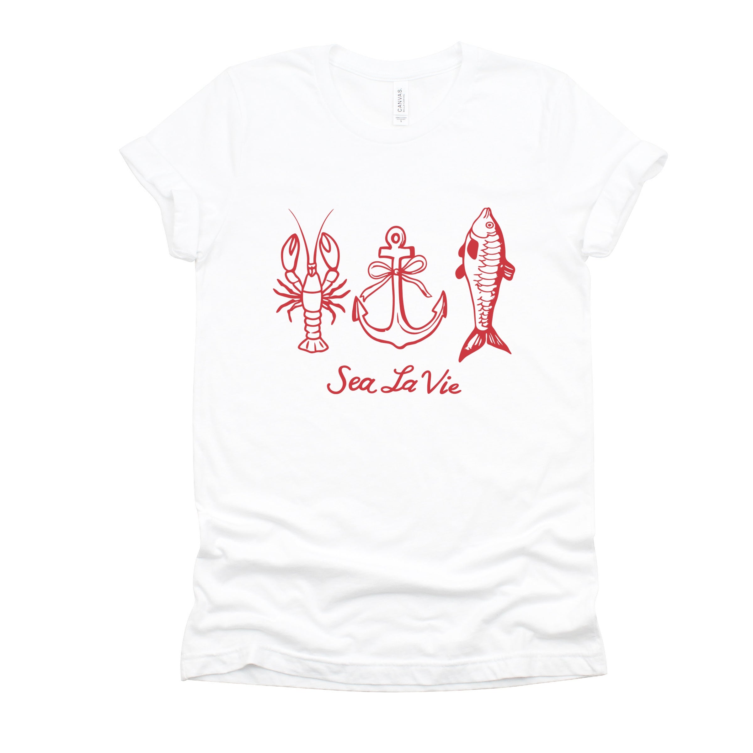Sea La Vie 3 Across - Womens Short Sleeve Tee
