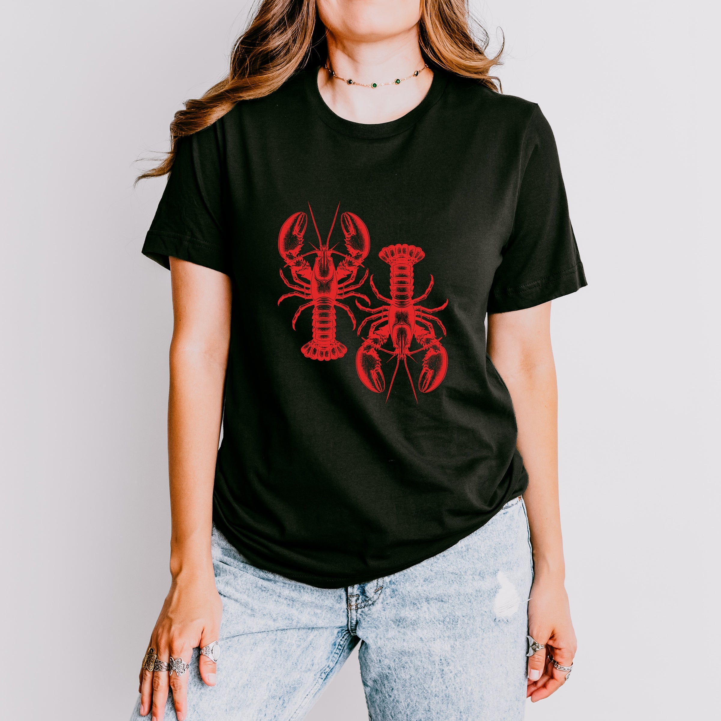 Two Lobsters - Womens Short Sleeve Tee