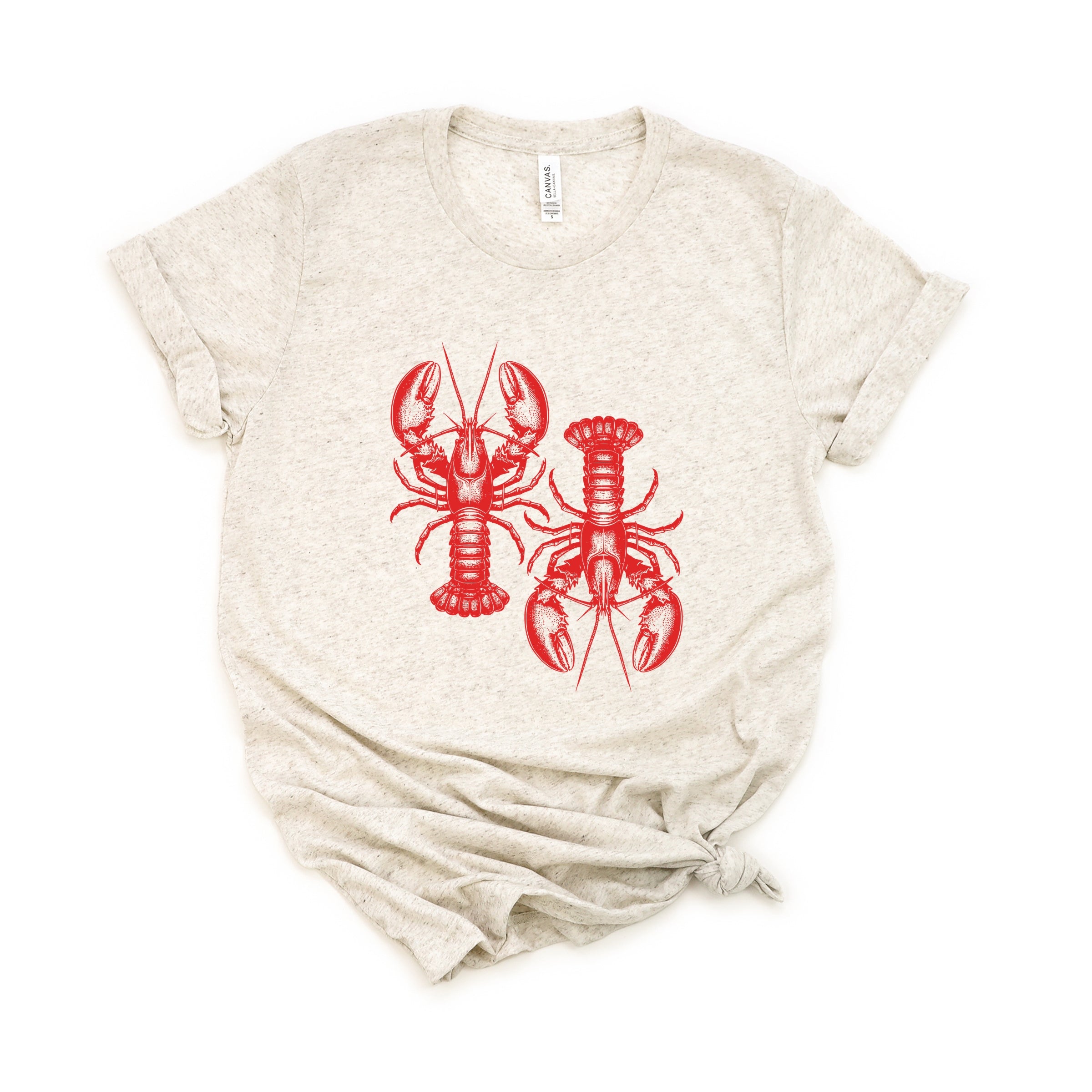 Two Lobsters - Womens Short Sleeve Tee
