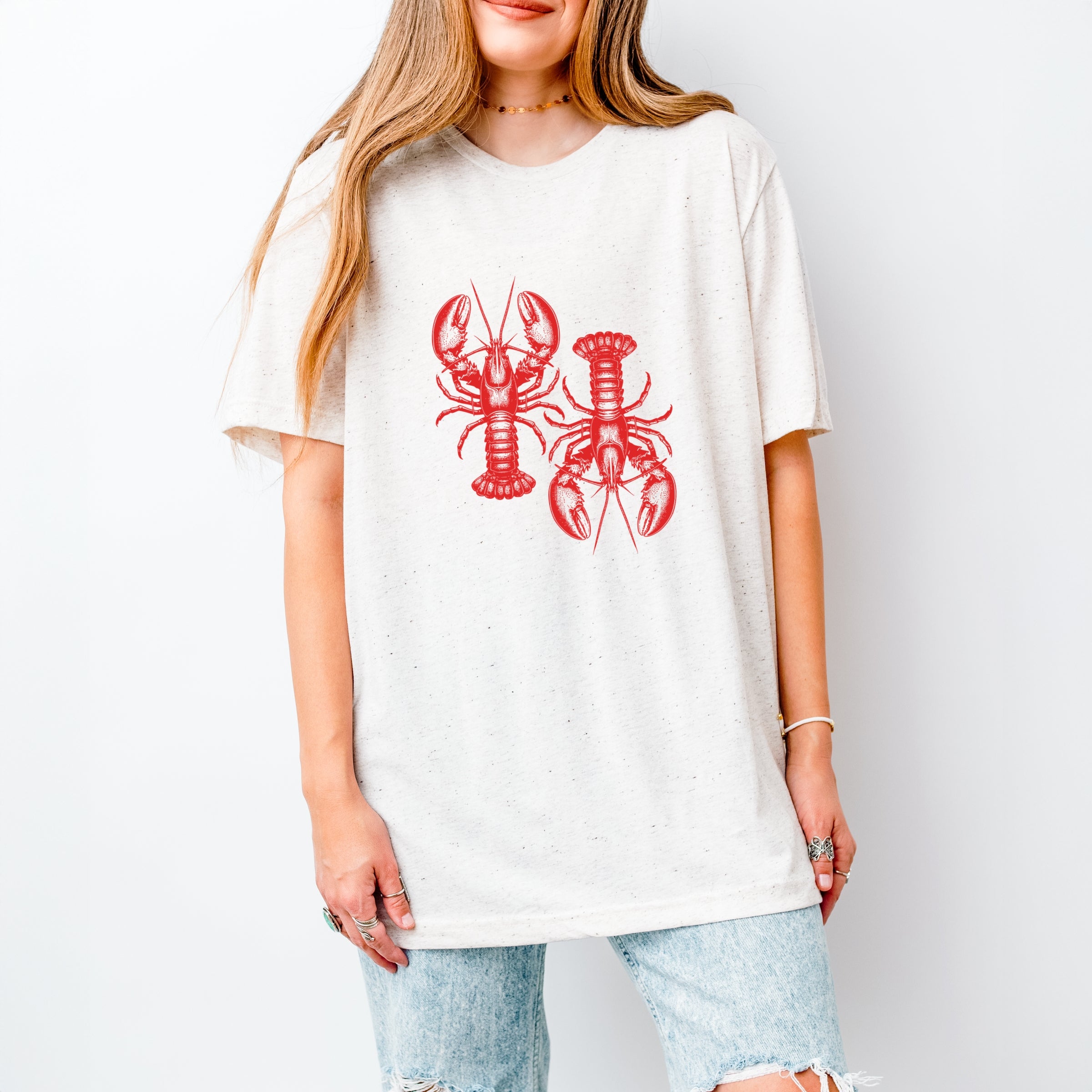 Two Lobsters - Womens Short Sleeve Tee