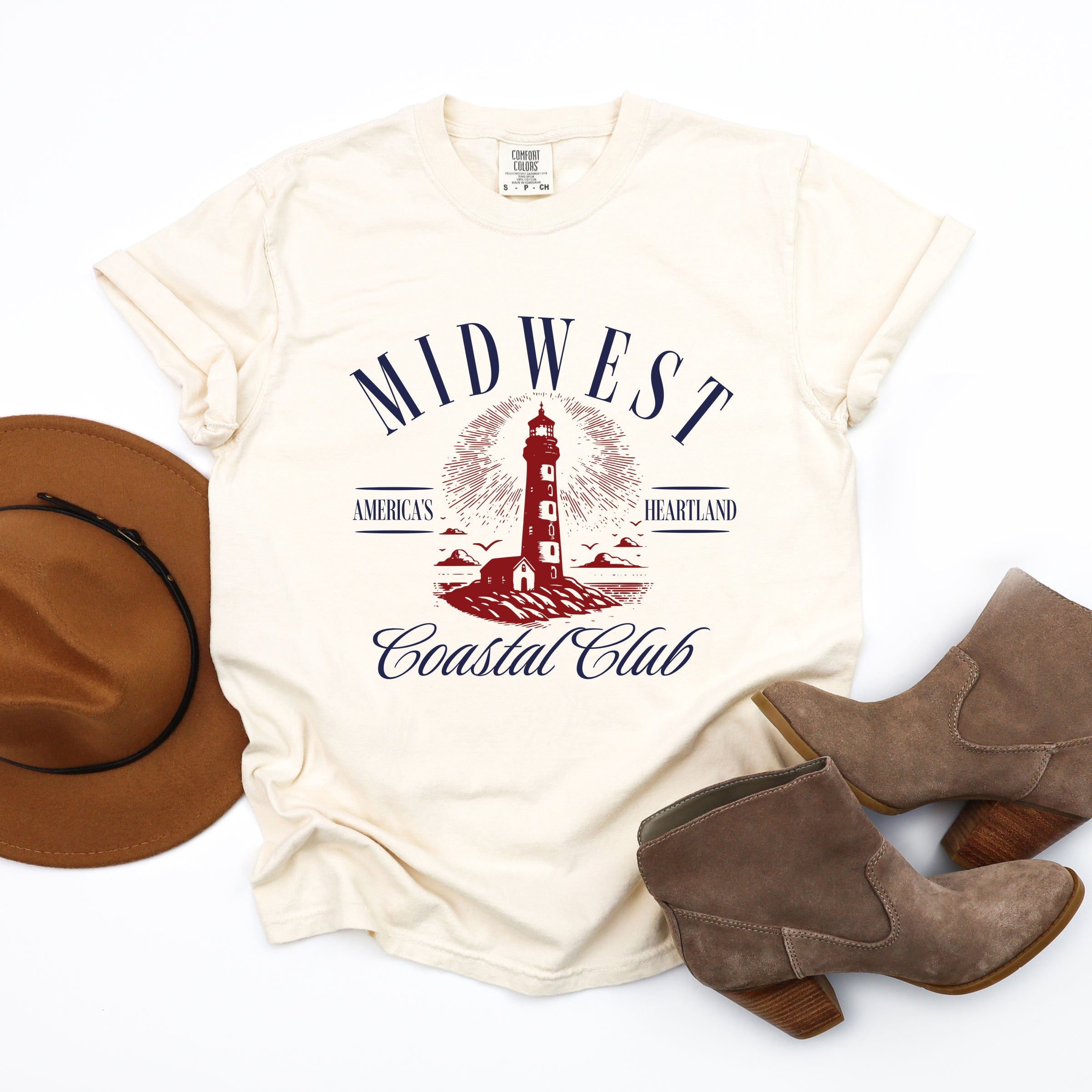 Midwest Coastal Club - Womens Garment Dyed Tee