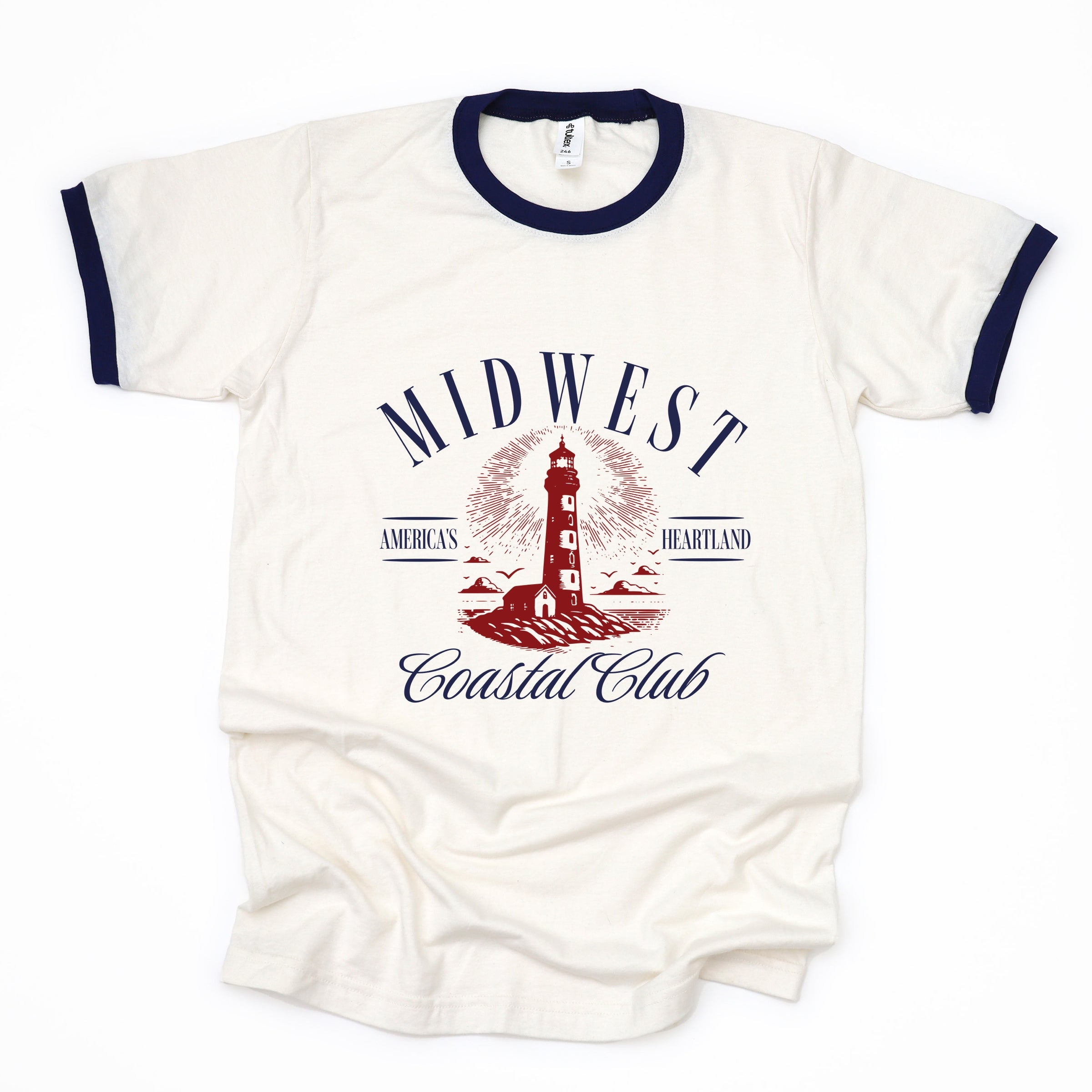 Midwest Coastal Club - Womens Ringer Tee