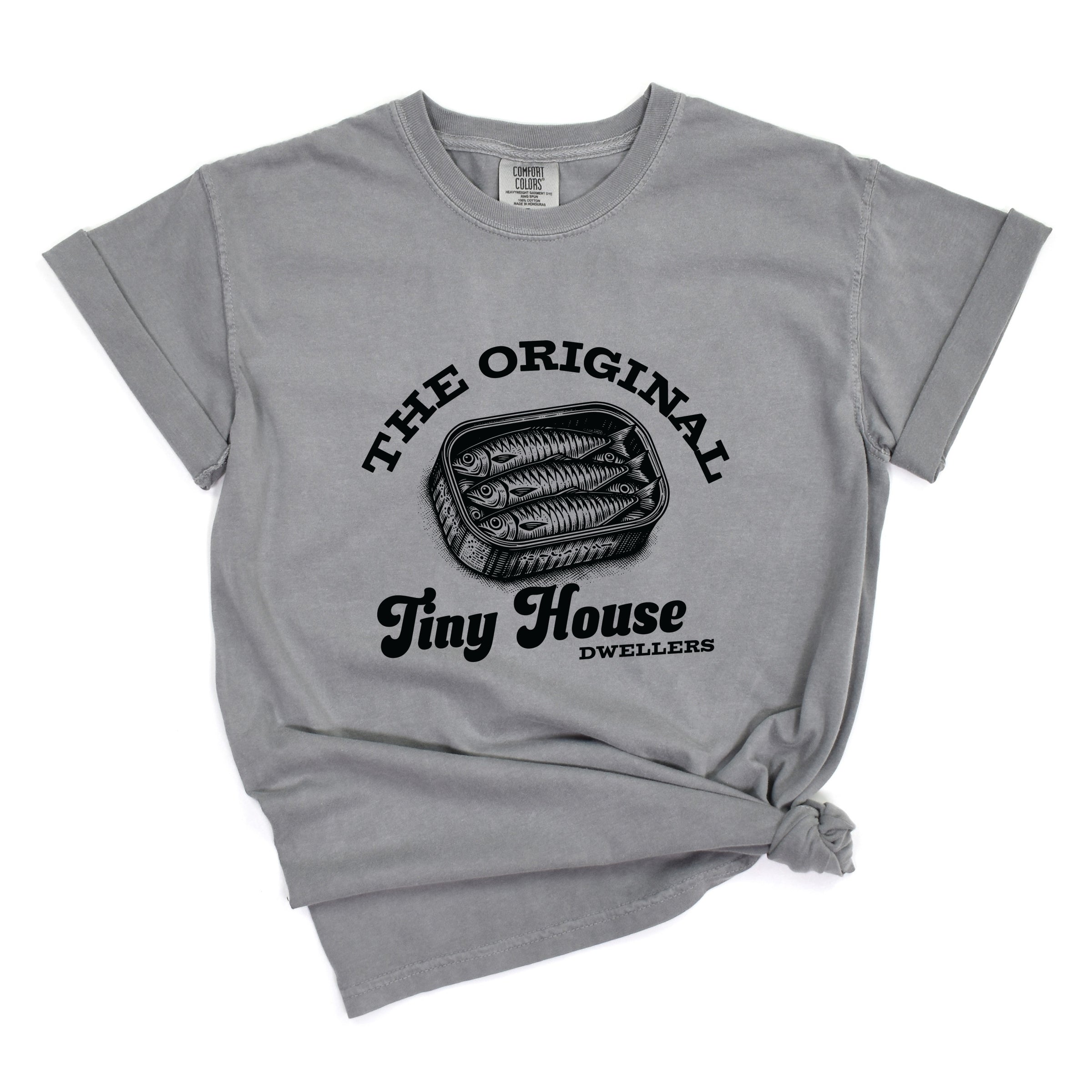 Original Tiny House Dwellers - Womens Garment Dyed Tee