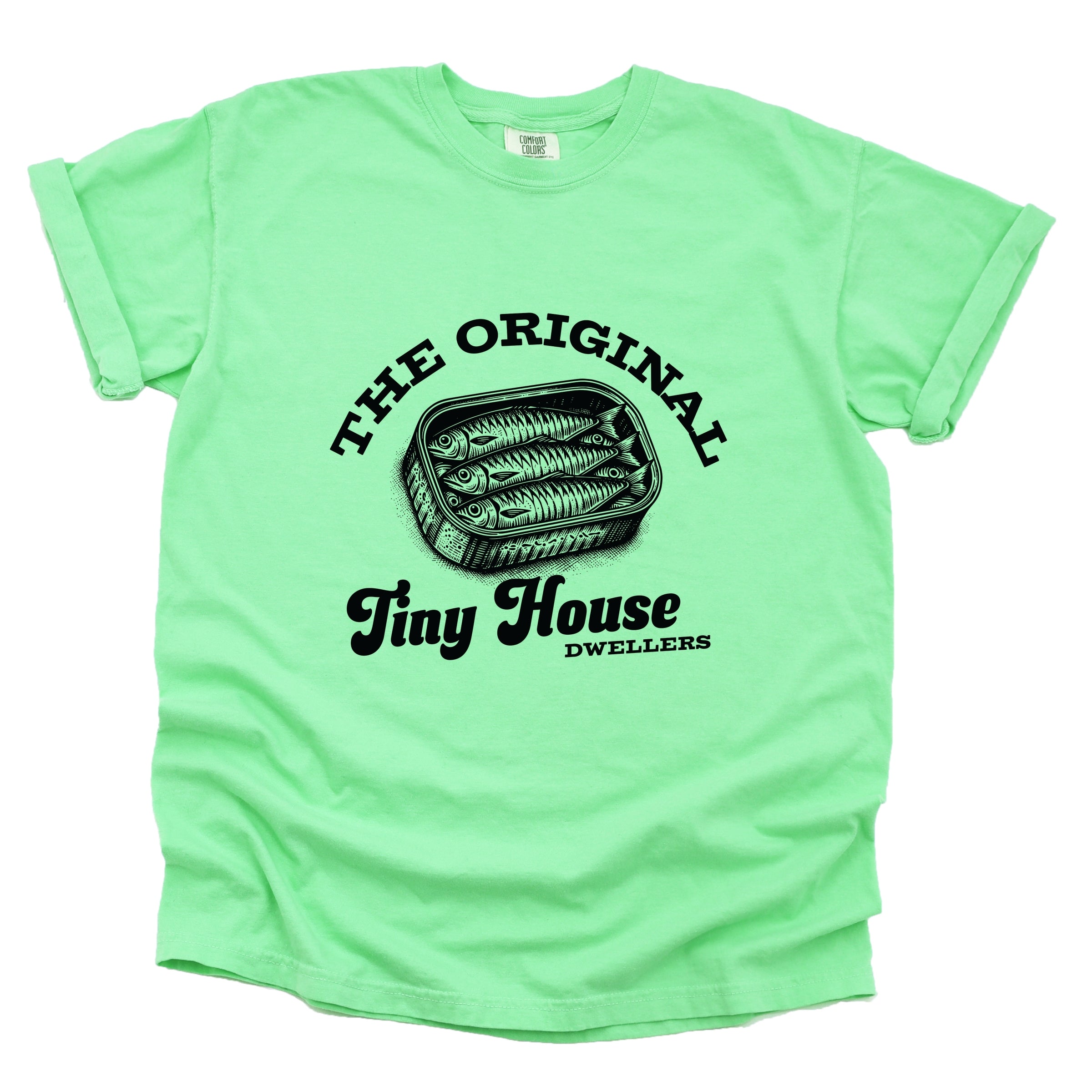 Original Tiny House Dwellers - Womens Garment Dyed Tee
