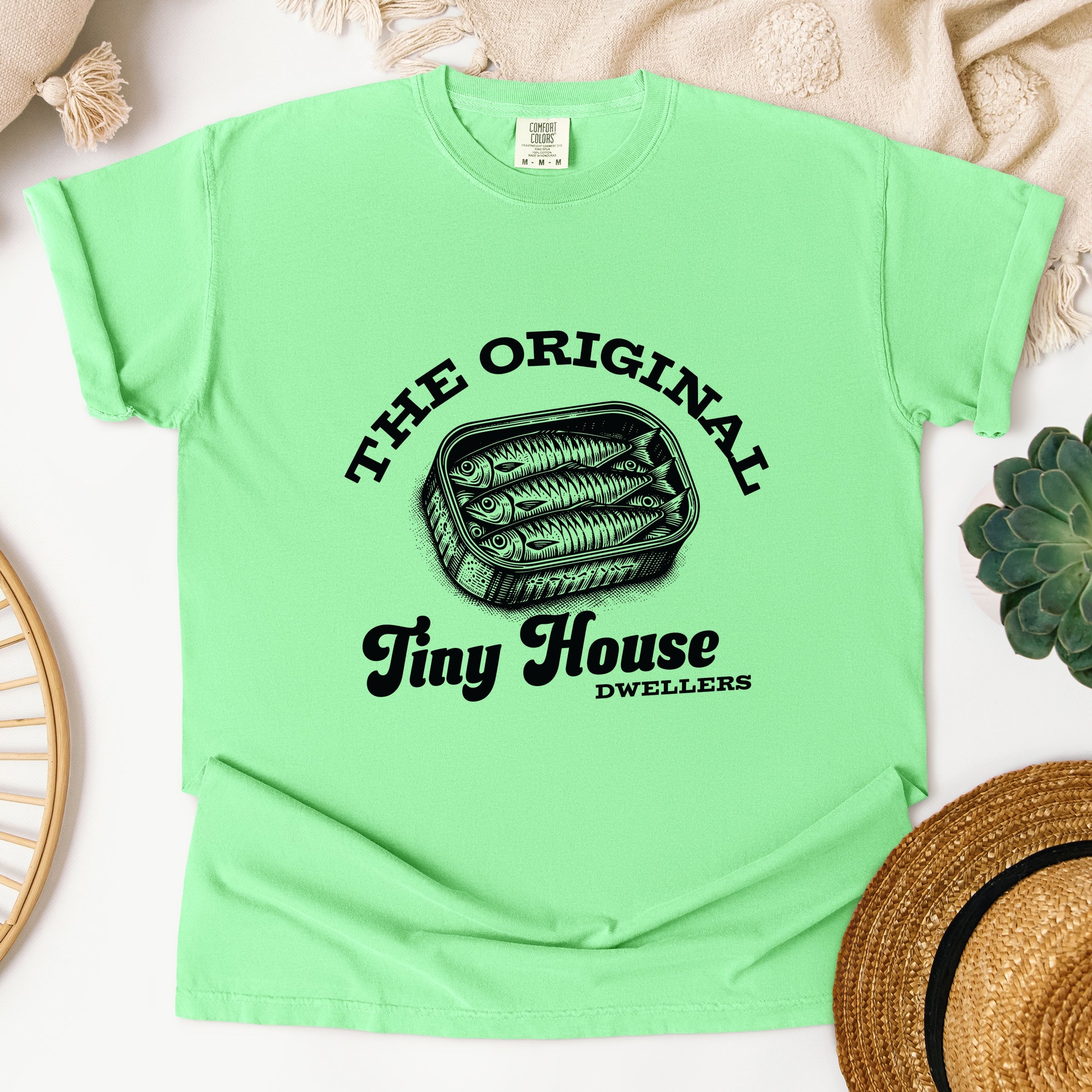 Original Tiny House Dwellers - Womens Garment Dyed Tee