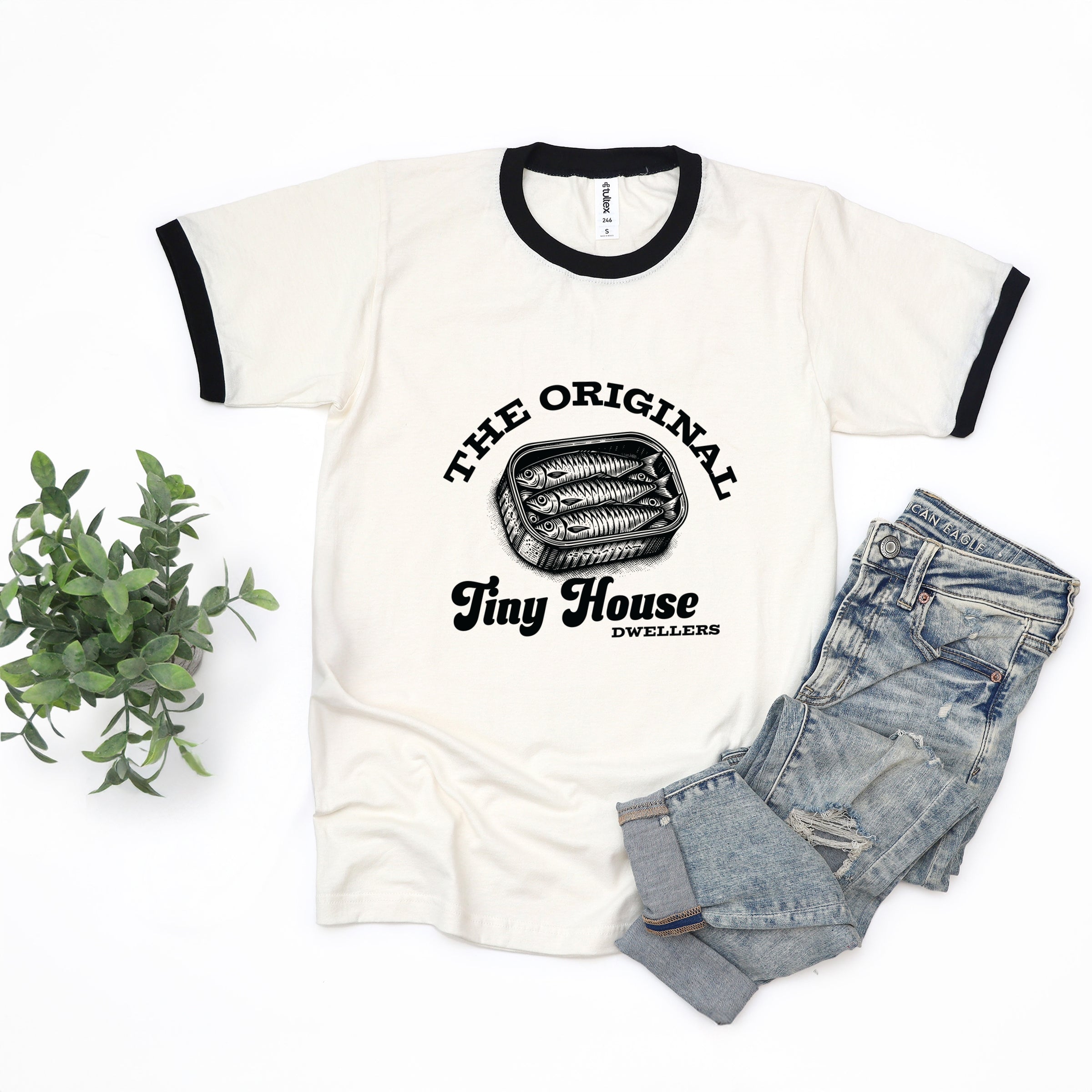 Original Tiny House Dwellers - Womens Ringer Tee