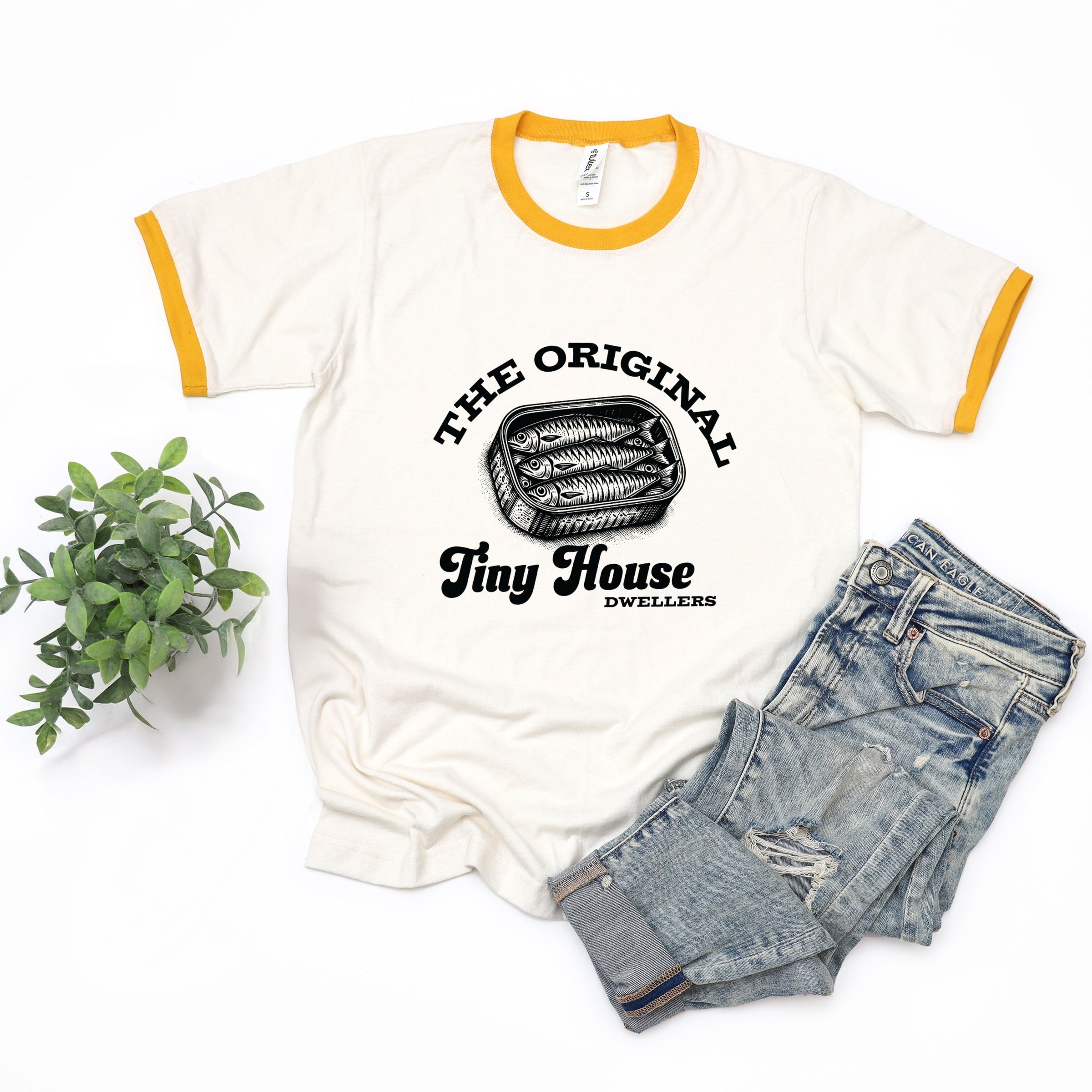 Original Tiny House Dwellers - Womens Ringer Tee