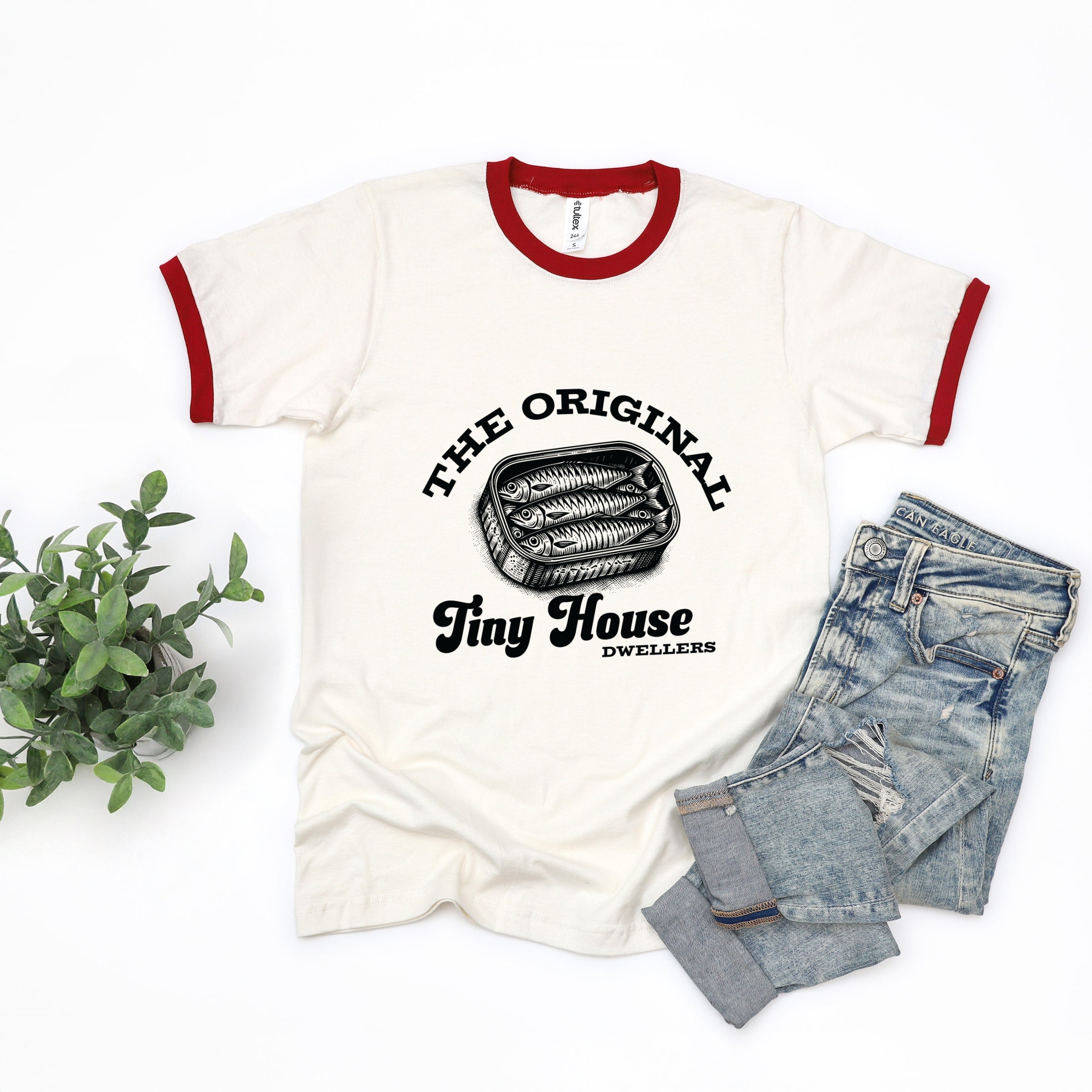 Original Tiny House Dwellers - Womens Ringer Tee