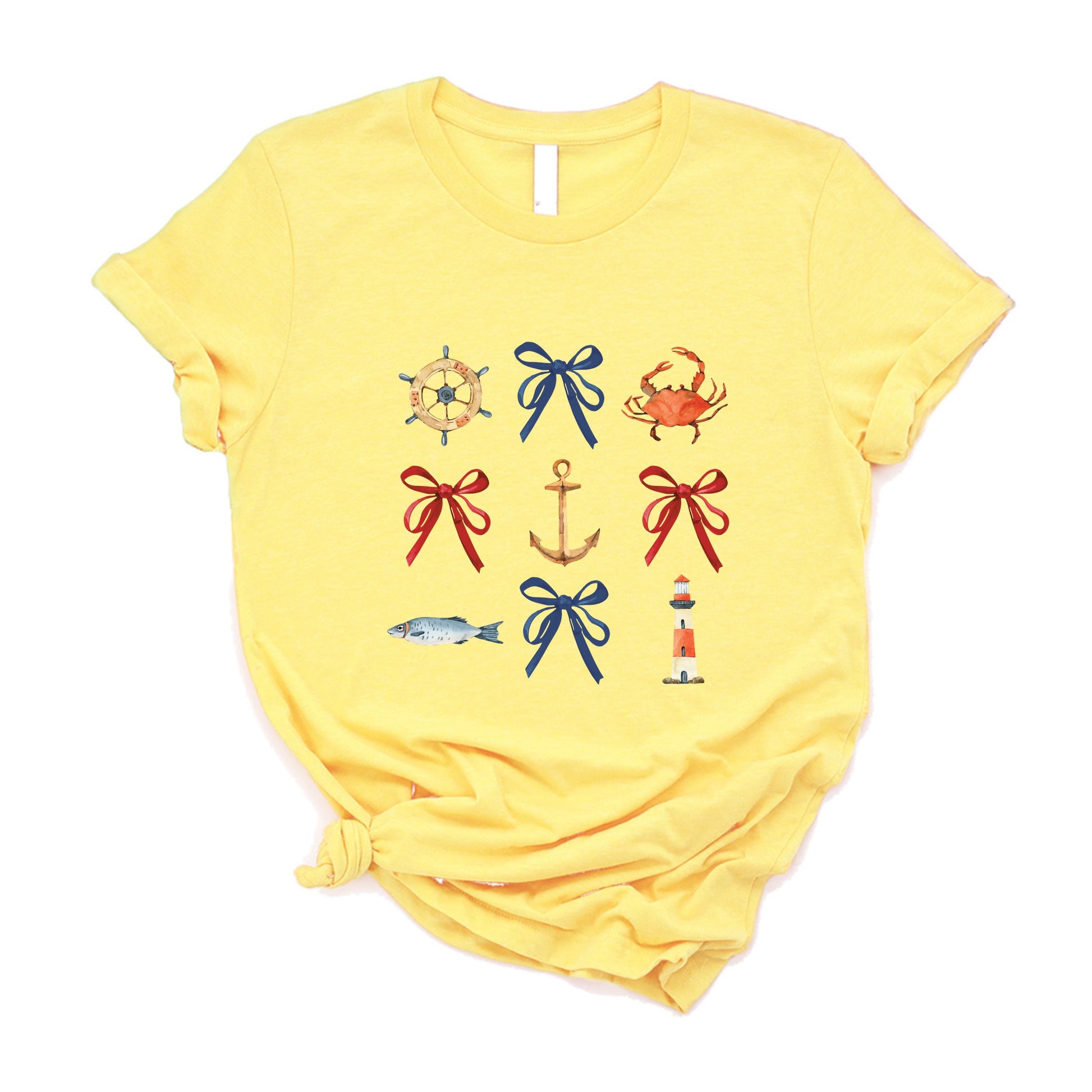 Coquette Nautical Collage - Womens Short Sleeve Tee