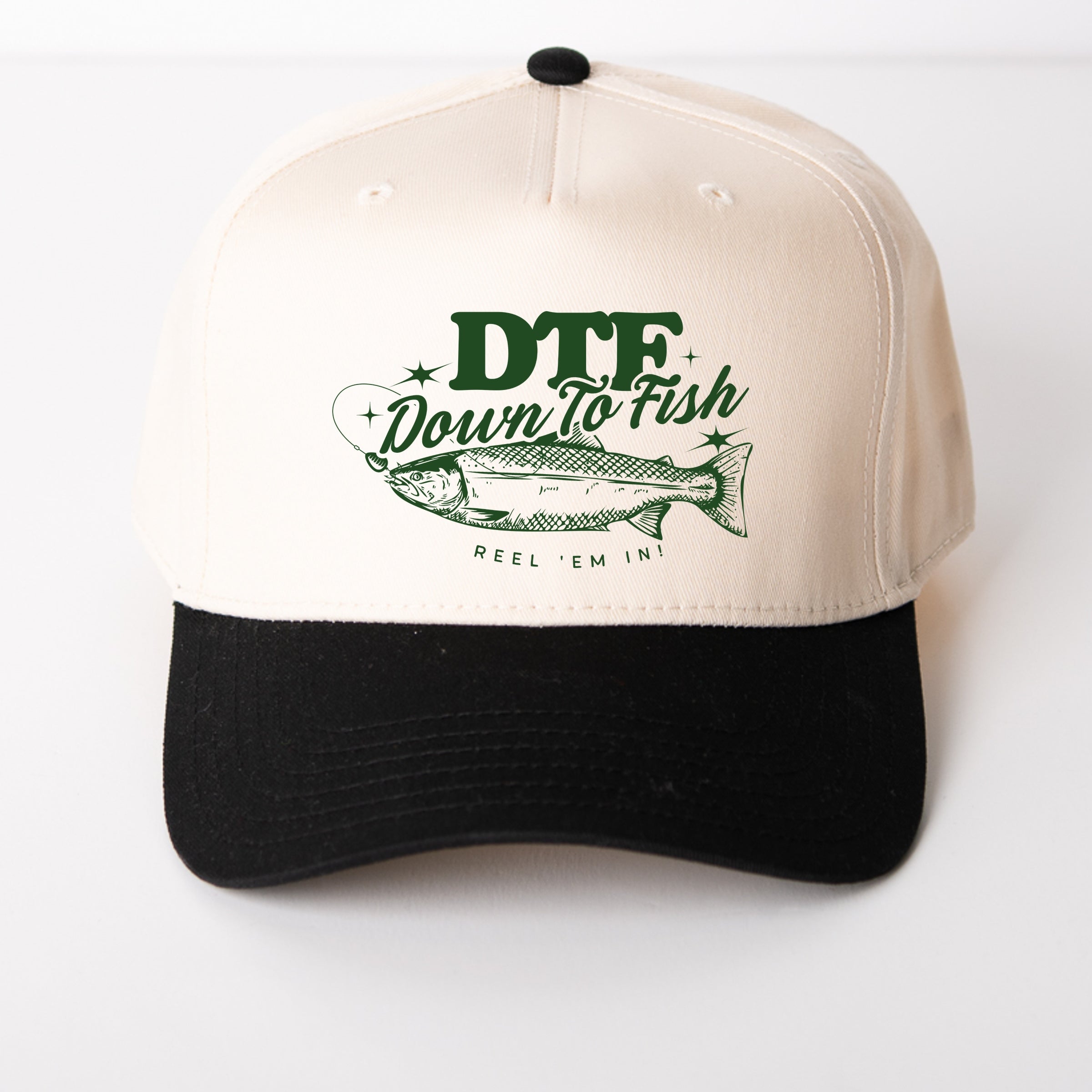 Down To Fish - Canvas Trucker Hat