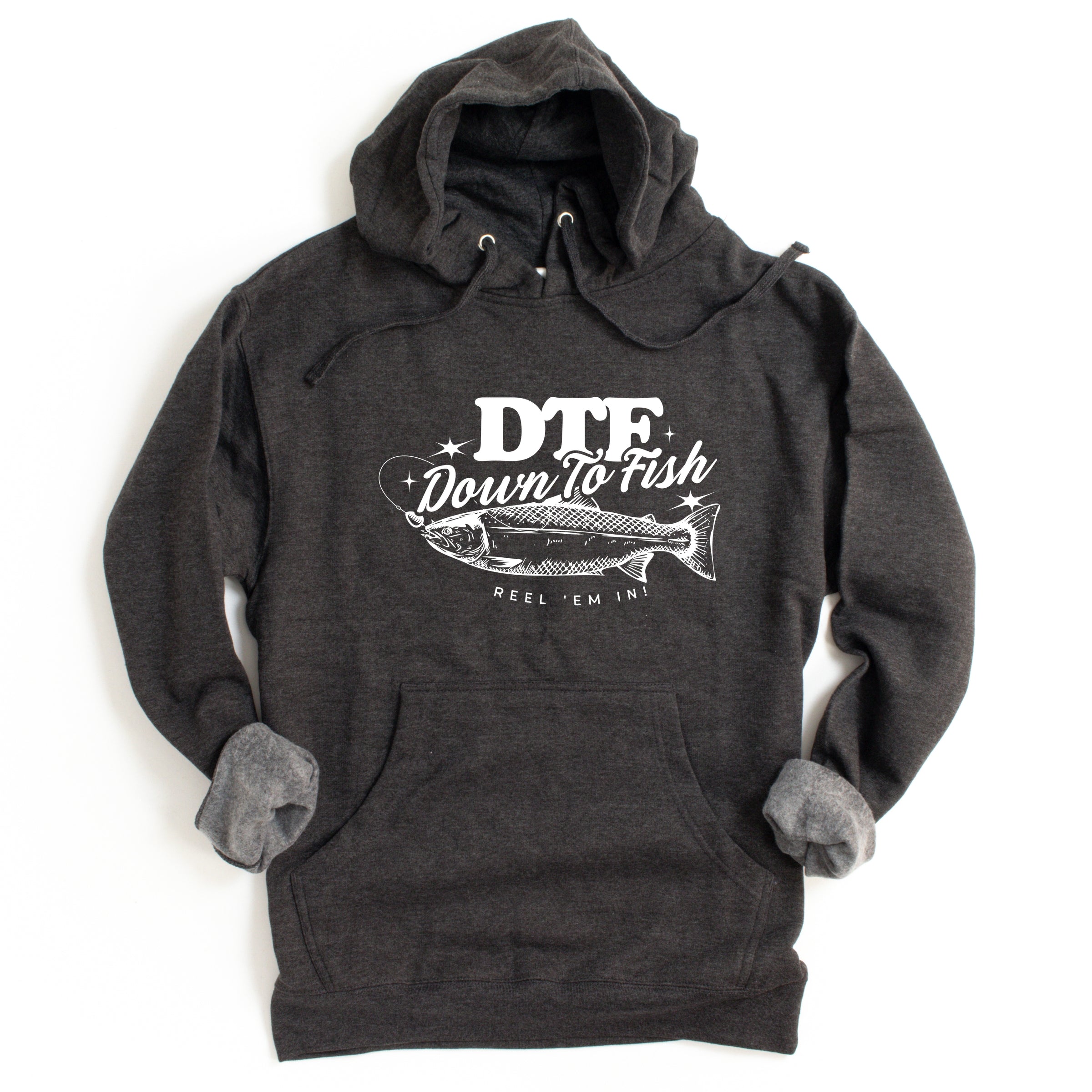 DTF Down To Fish - Women's Graphic Hoodie