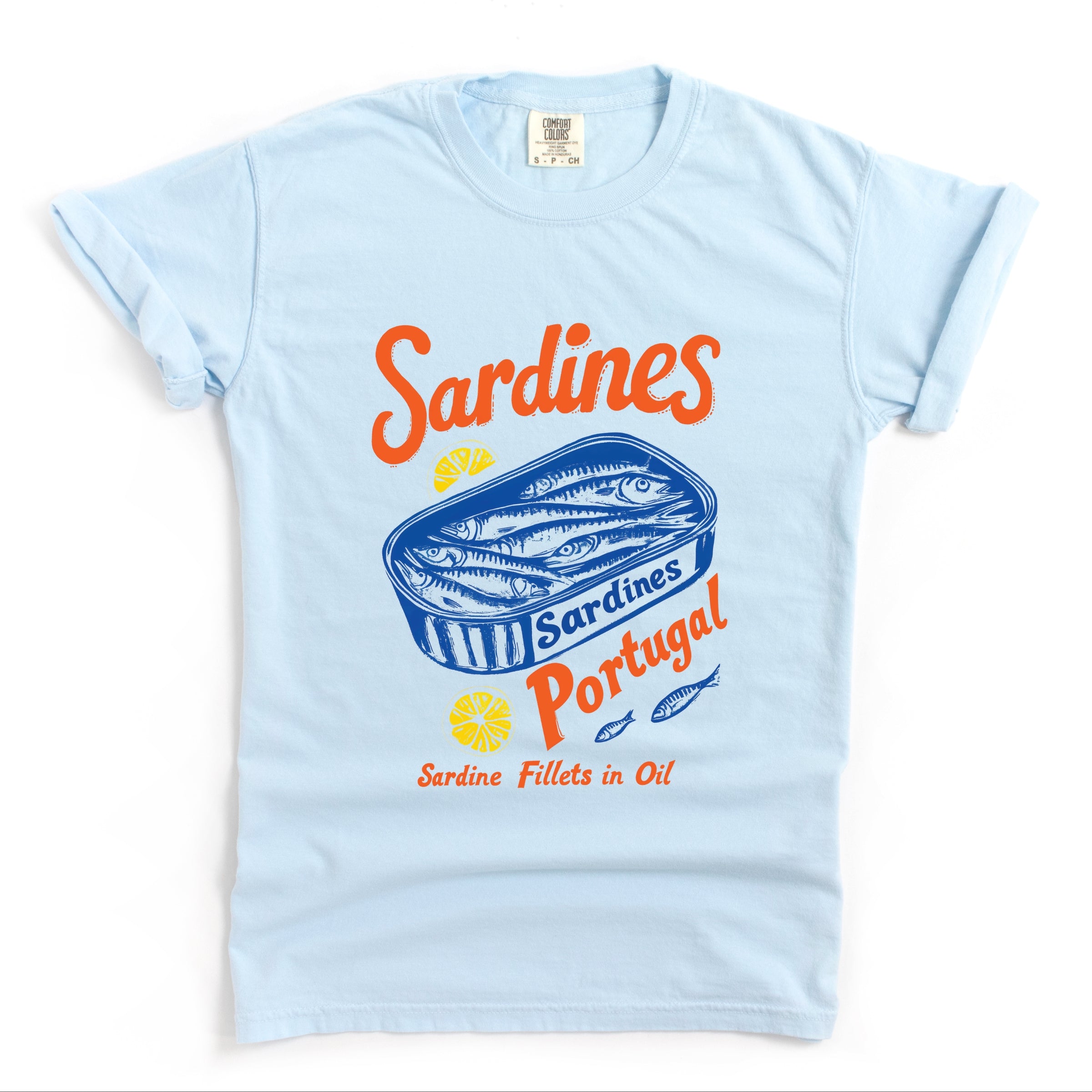 Sardines Portugal - Women's Garment Dyed Graphic T-Shirt
