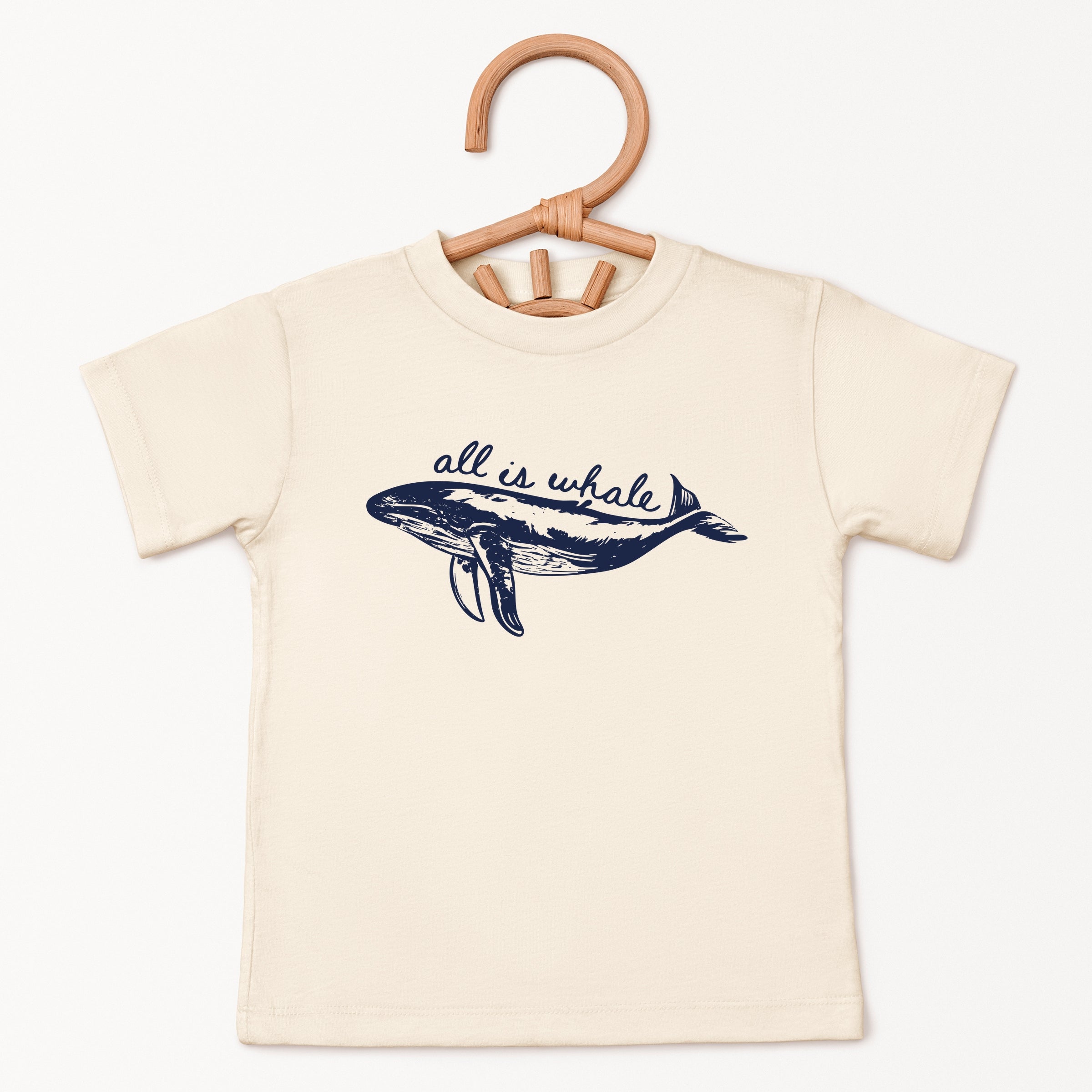 All Is Whale Sketched - Toddler Short Sleeve Graphic T-Shirt