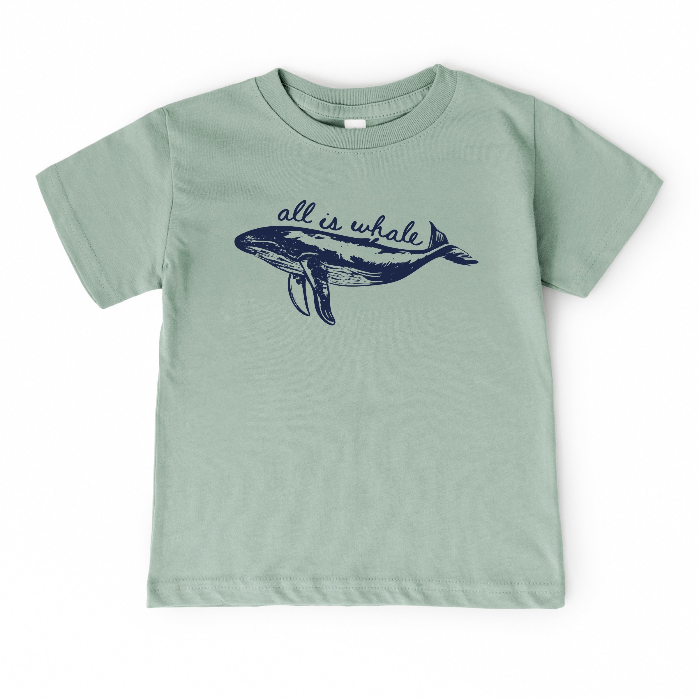 All Is Whale Sketched - Toddler Short Sleeve Graphic T-Shirt