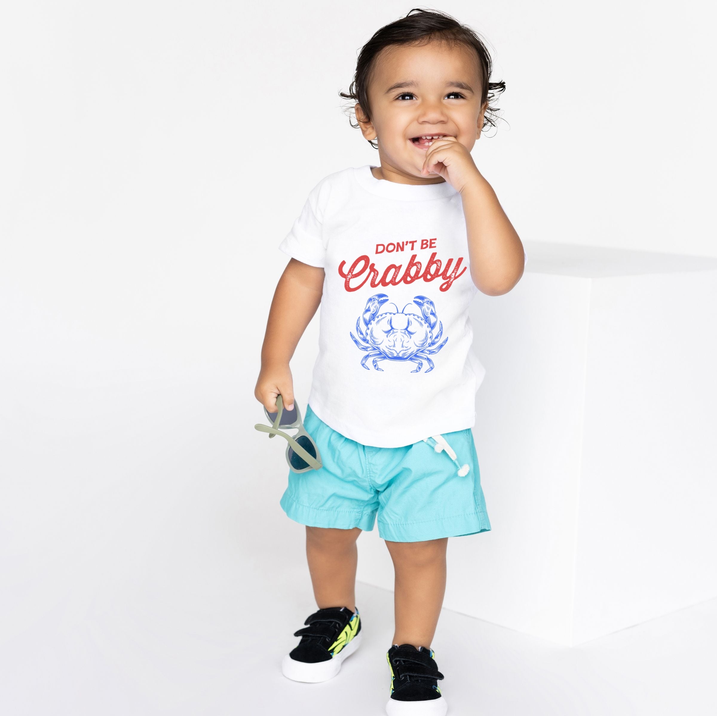 Don't Be Crabby Sketched - Toddler Short Sleeve Graphic T-Shirt