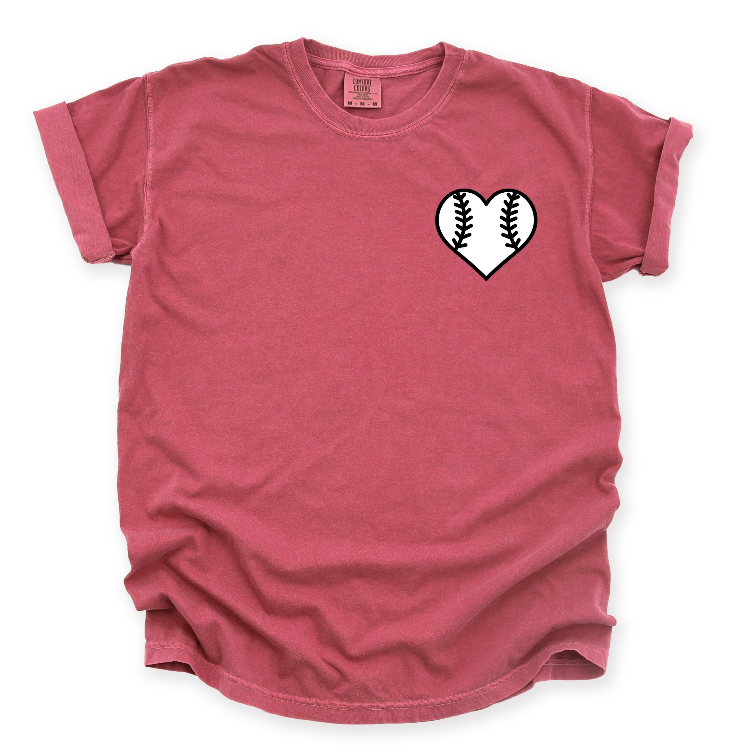 Mama Jersey Heart  - Womens Garment Dyed Tee