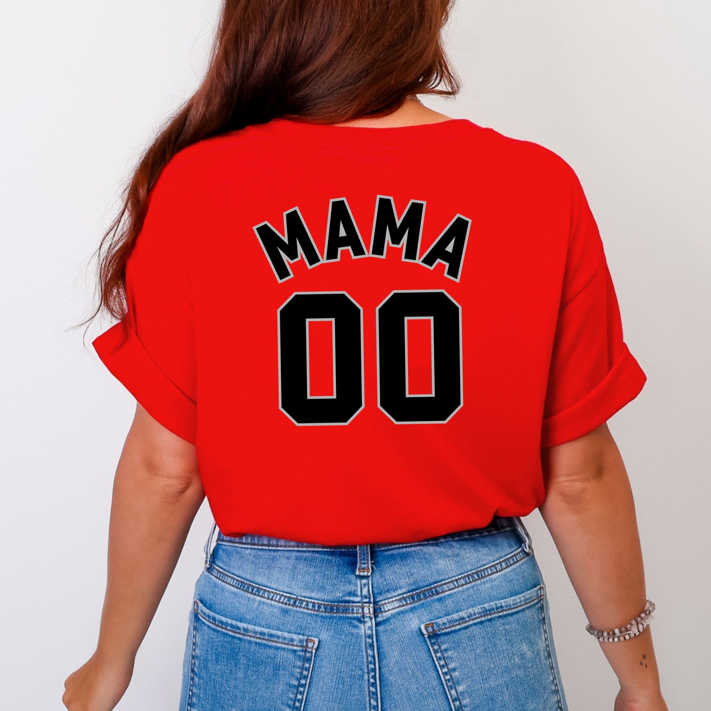 Mama Jersey Heart - Women's Garment Dyed Tee