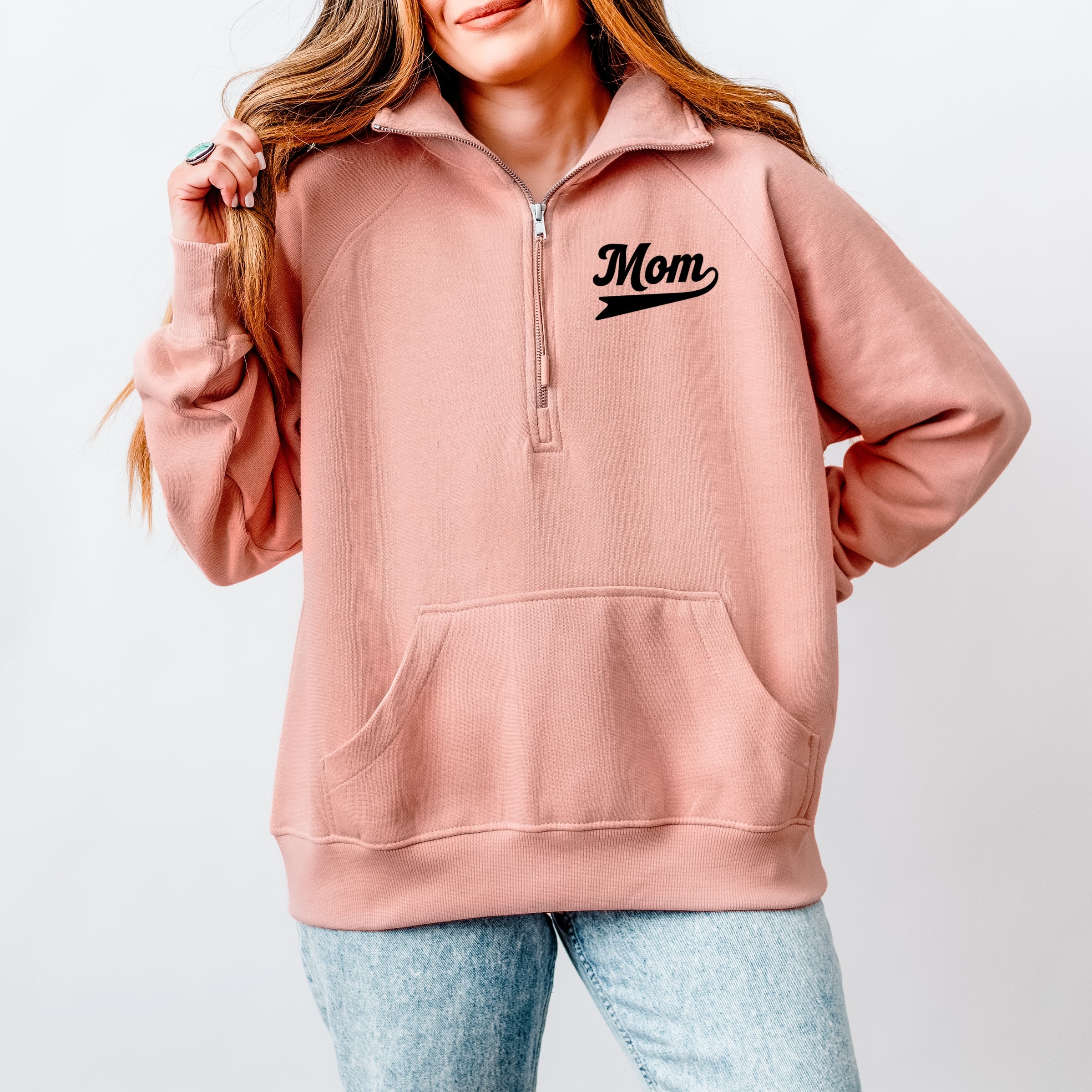 Motherhood University Jersey  - Quarter Zip Fleece