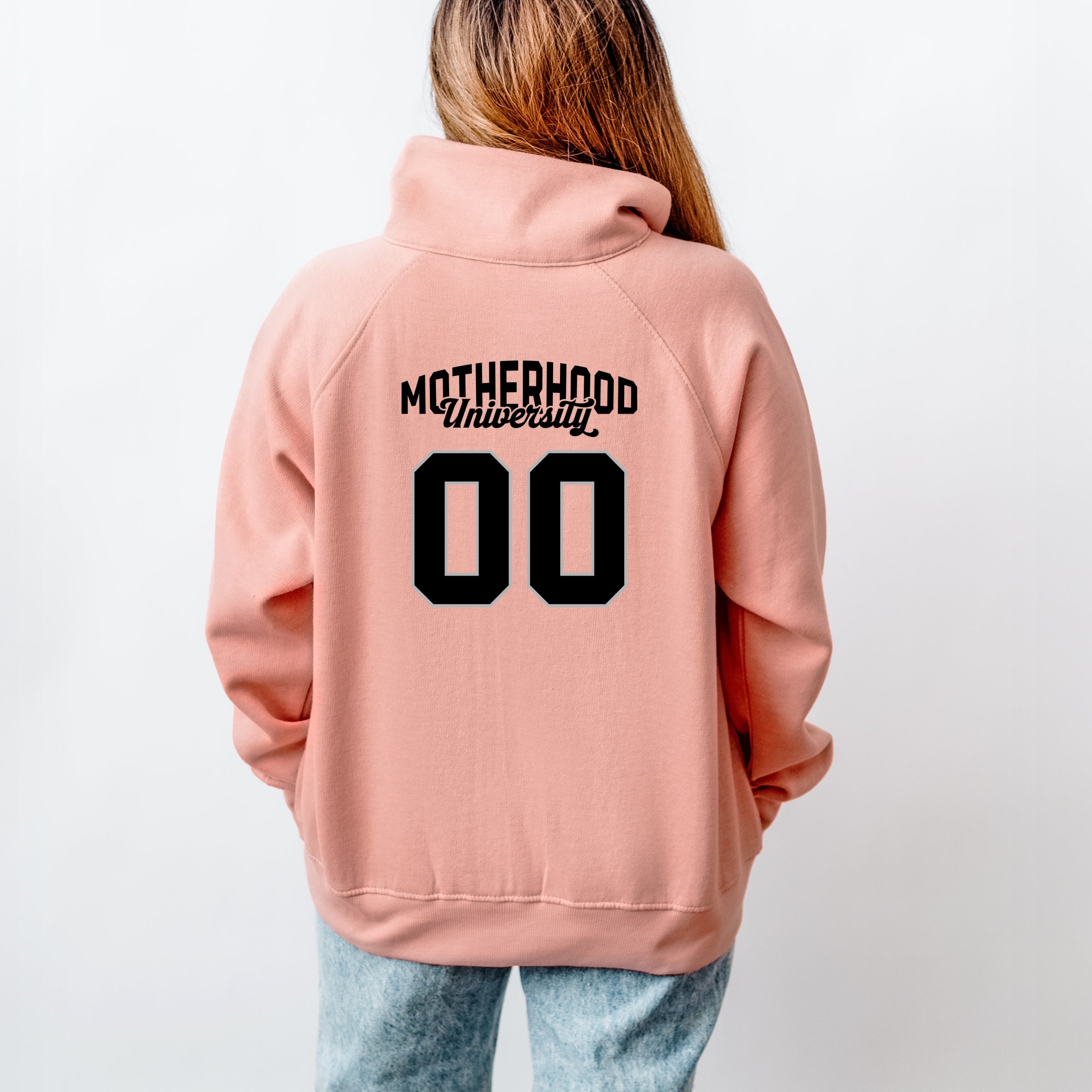 Motherhood University Jersey  - Quarter Zip Fleece