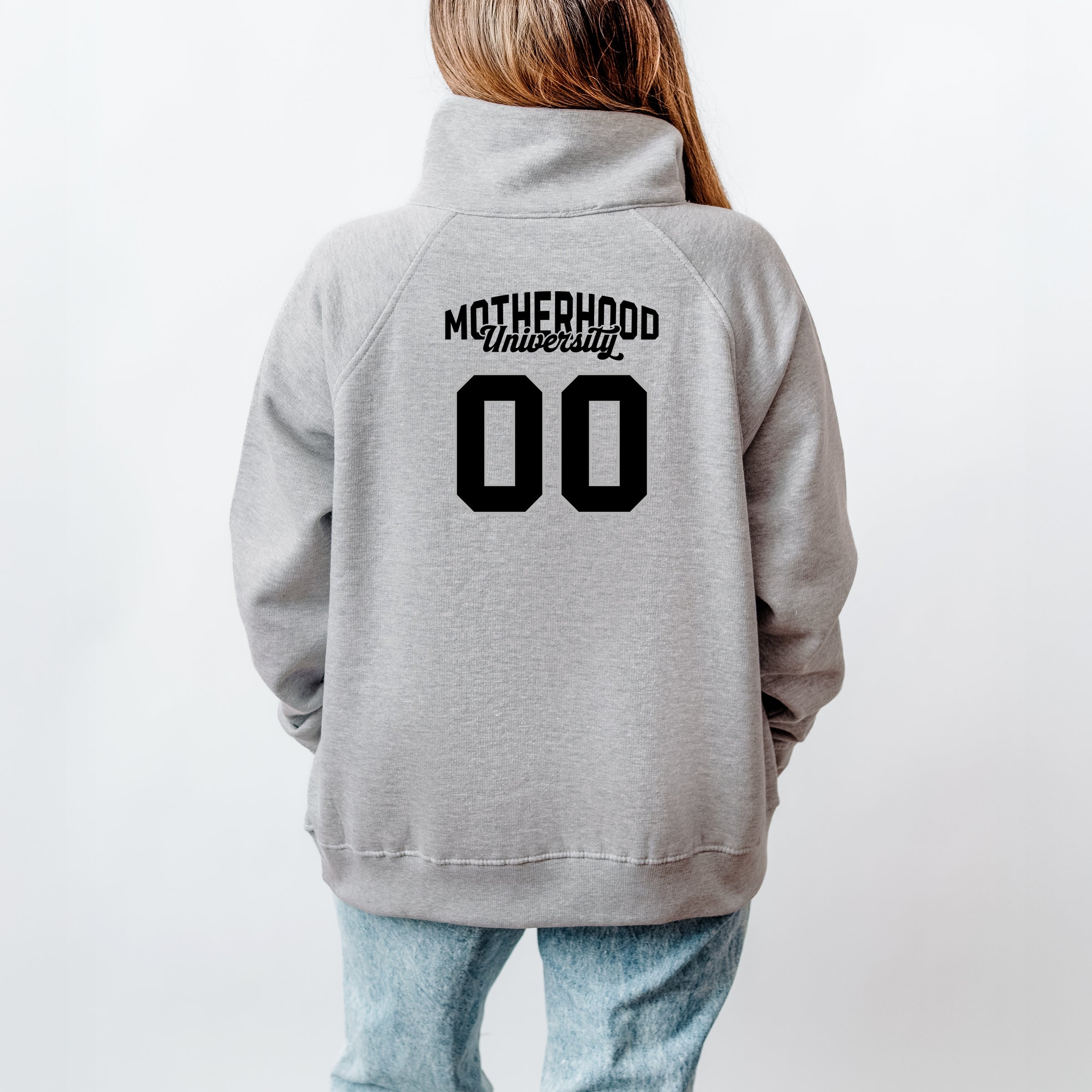 Motherhood University Jersey  - Quarter Zip Fleece