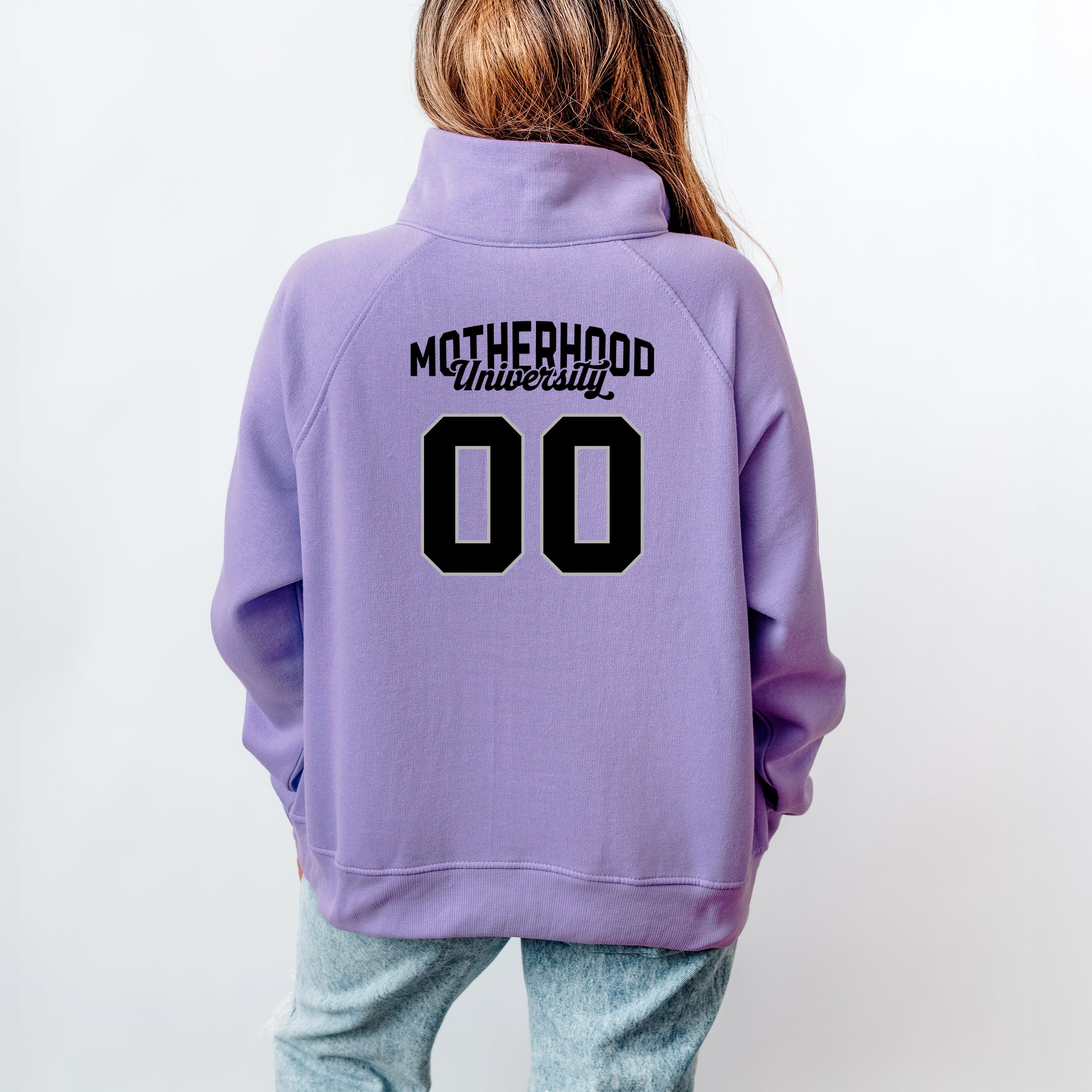 Motherhood University Jersey  - Quarter Zip Fleece