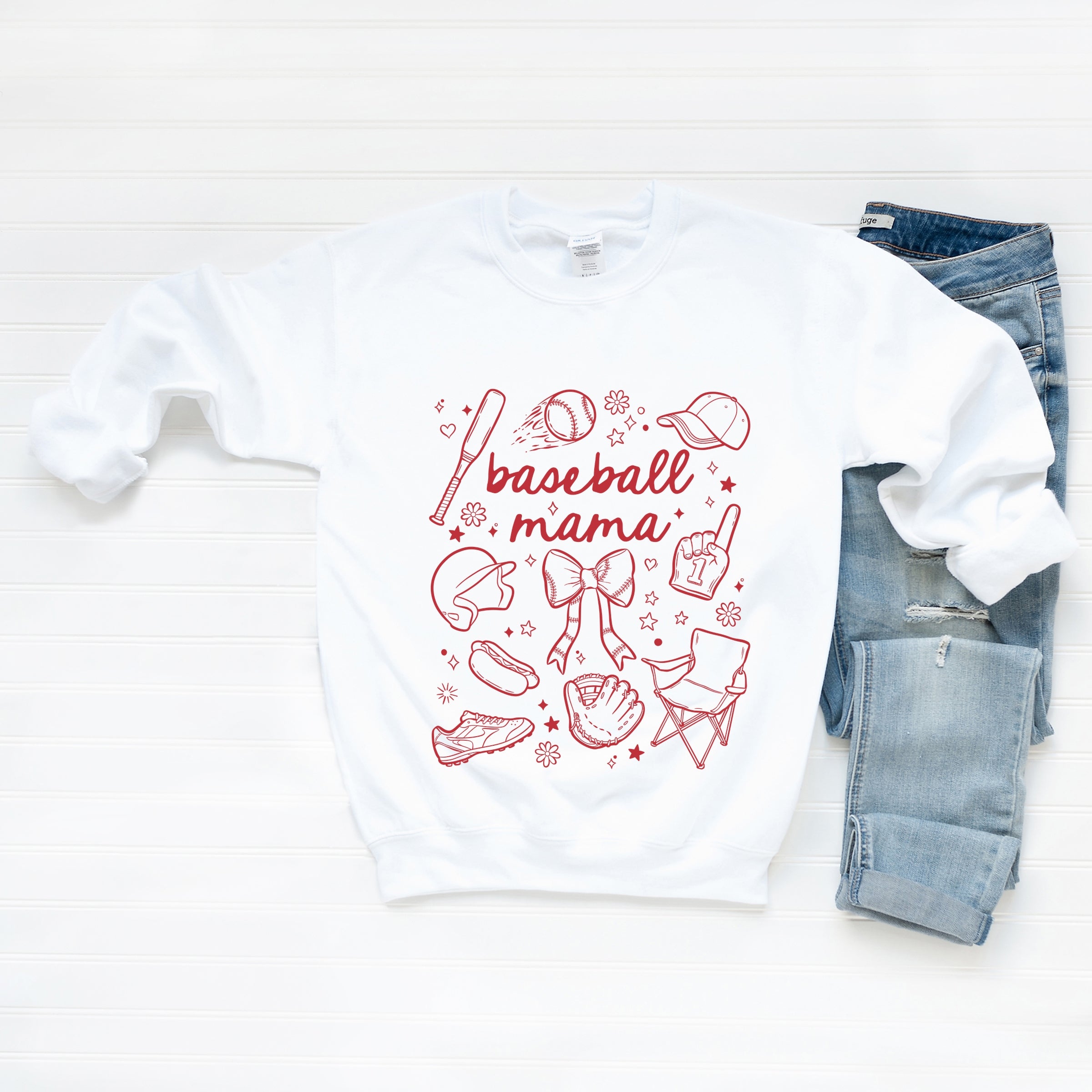 25219RED_F-SWT White