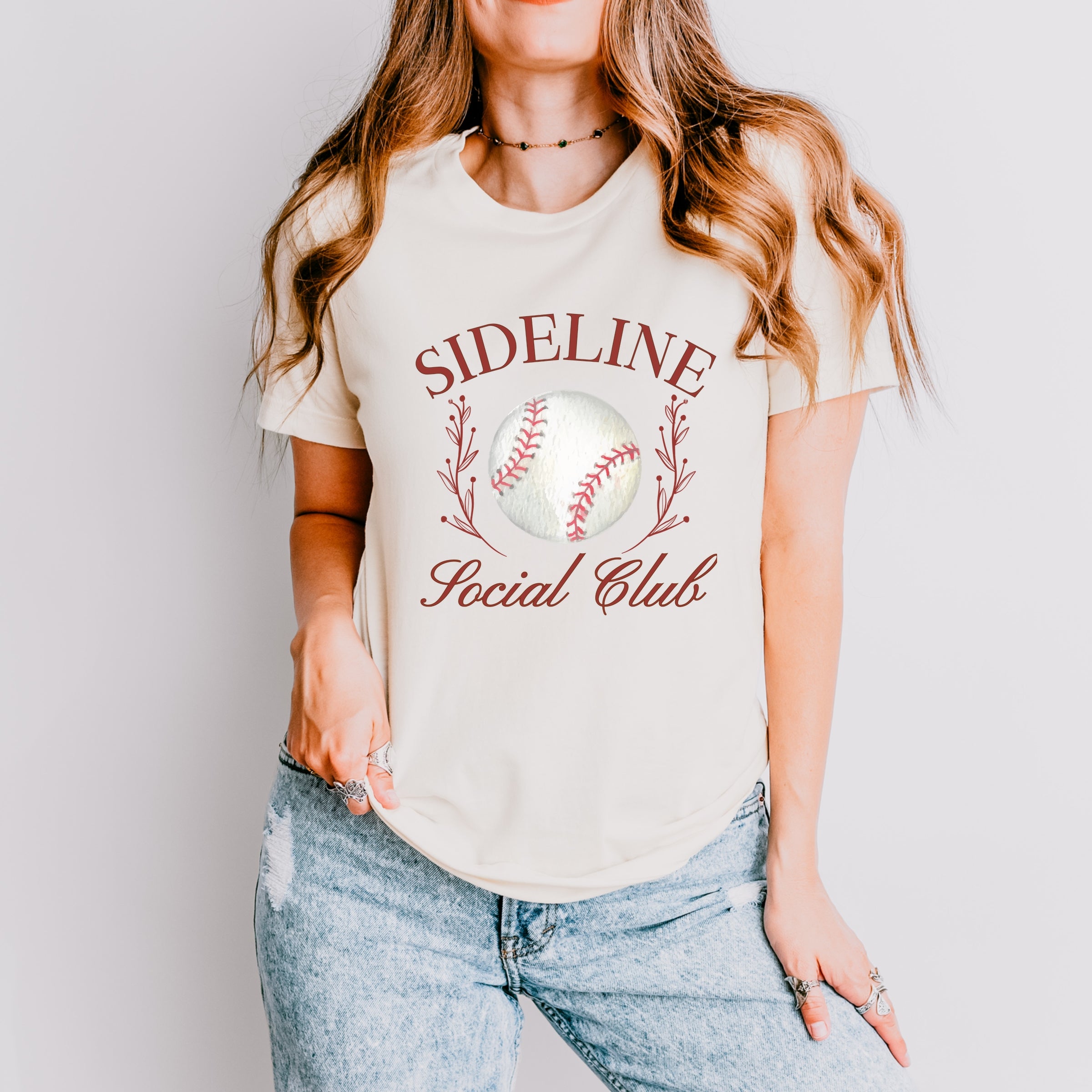 Baseball Sideline Social Club - Women's Short Sleeve Graphic T-Shirt