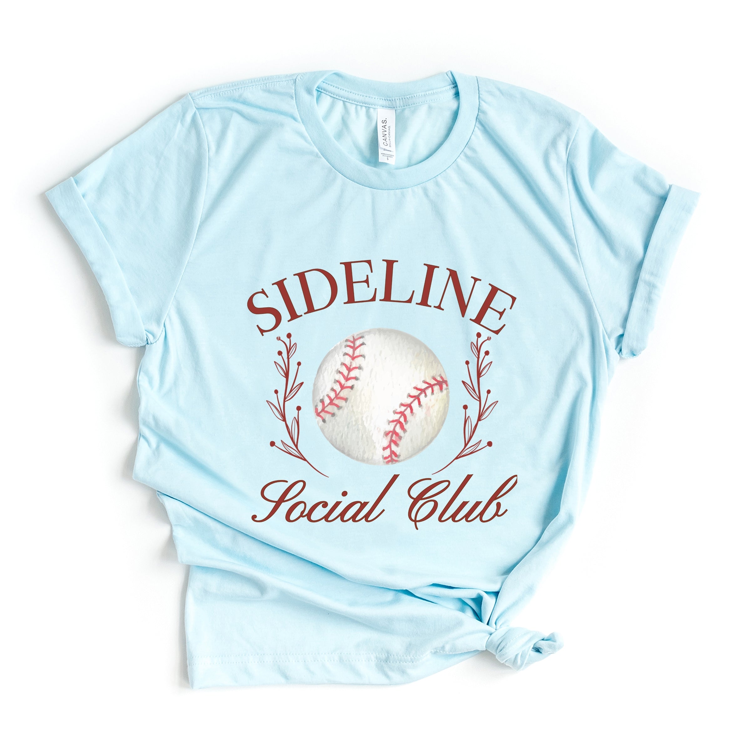 Baseball Sideline Social Club - Women's Short Sleeve Graphic T-Shirt