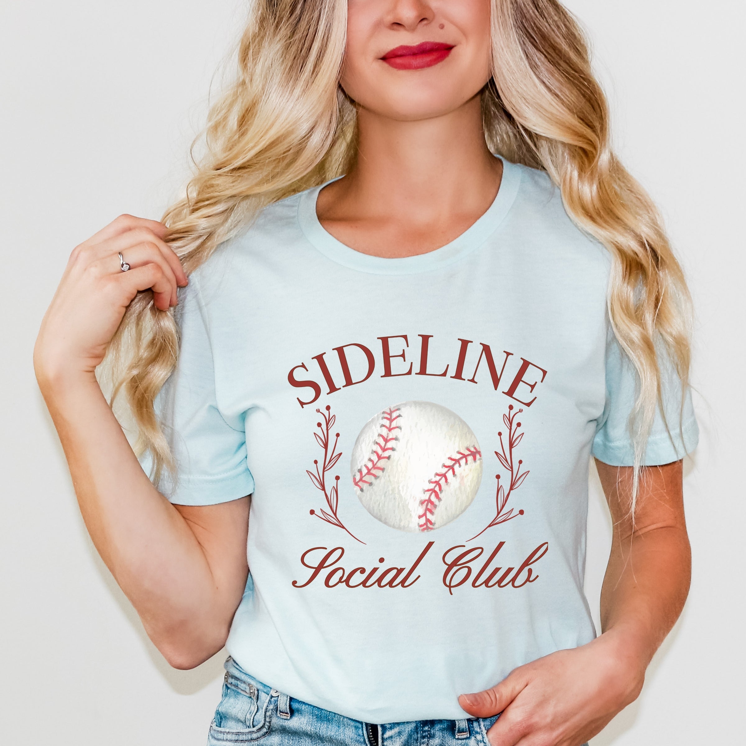 Baseball Sideline Social Club - Women's Short Sleeve Graphic T-Shirt