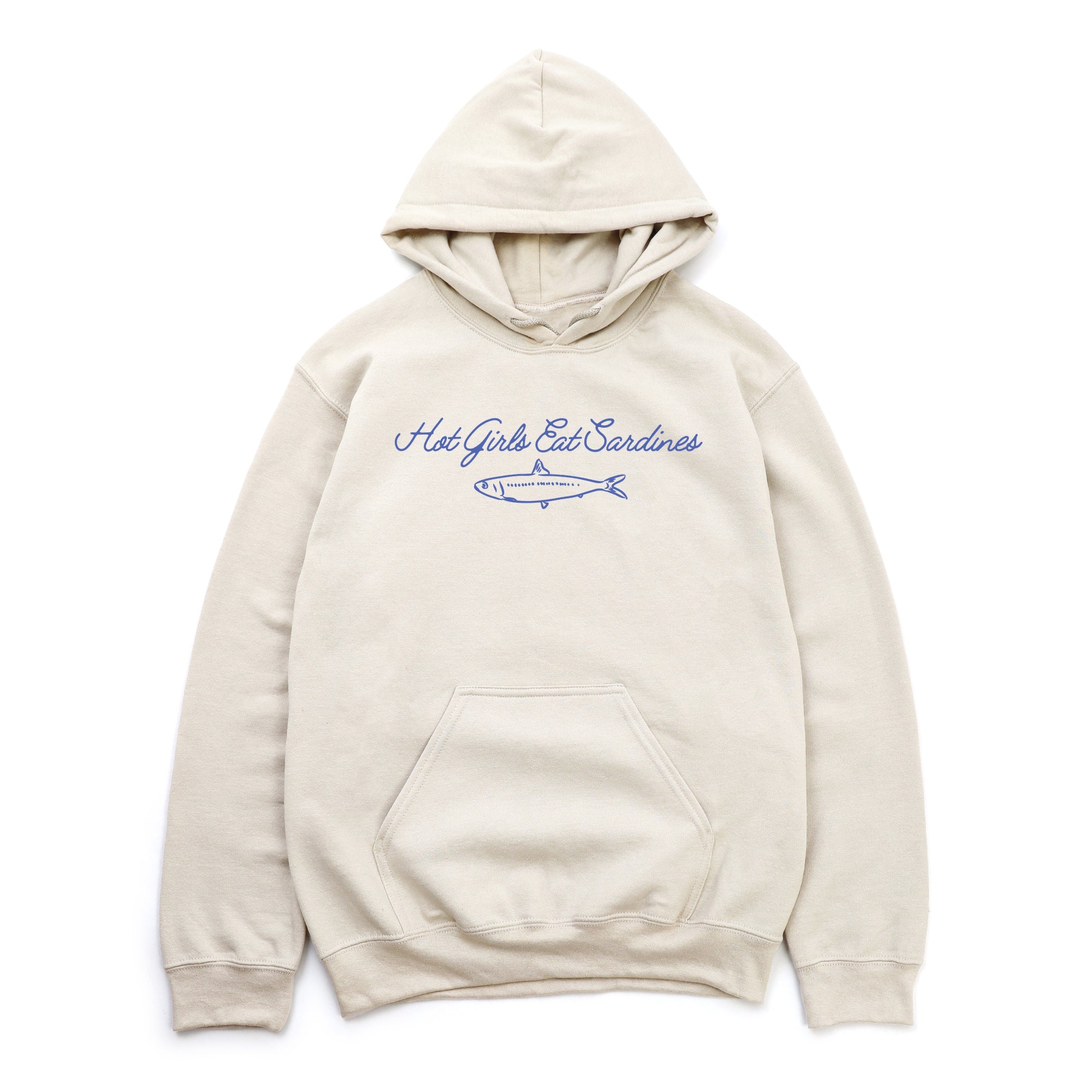 Hot Girls Eat Sardines Cursive - Women's Graphic Hoodie