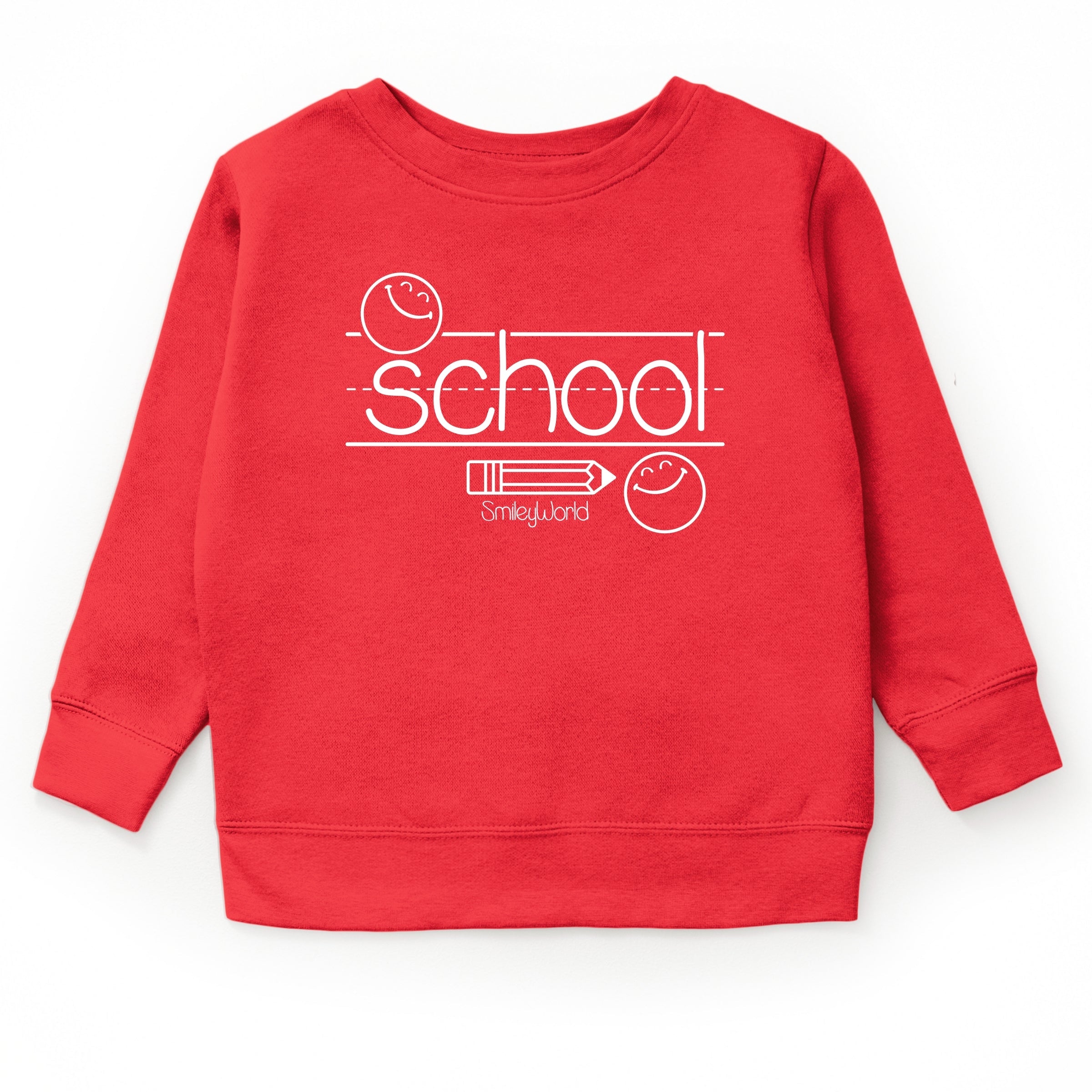 SmileyWorld School Handwriting Lines - Youth Graphic Sweatshirt