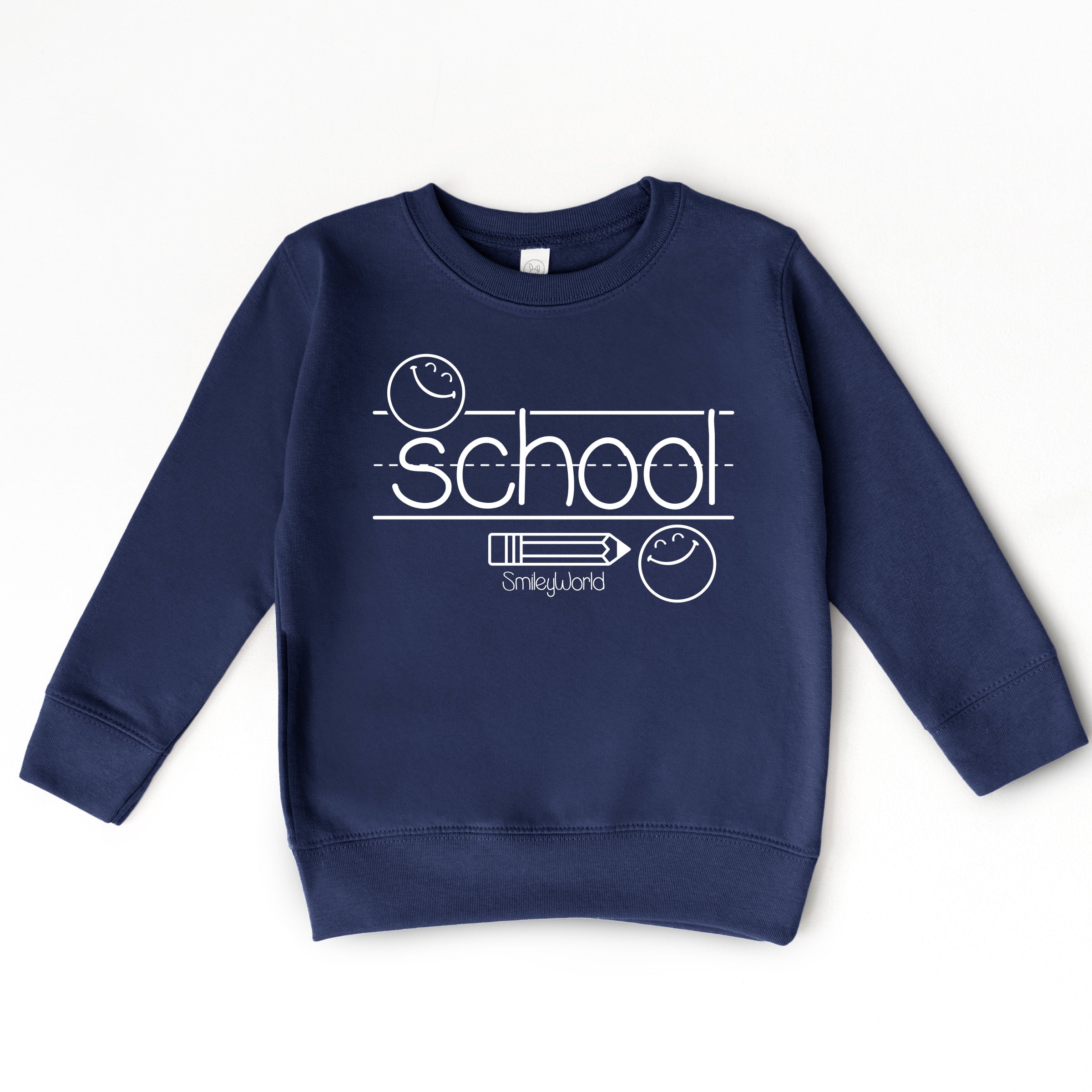 SmileyWorld School Handwriting Lines - Toddler Graphic Sweatshirt