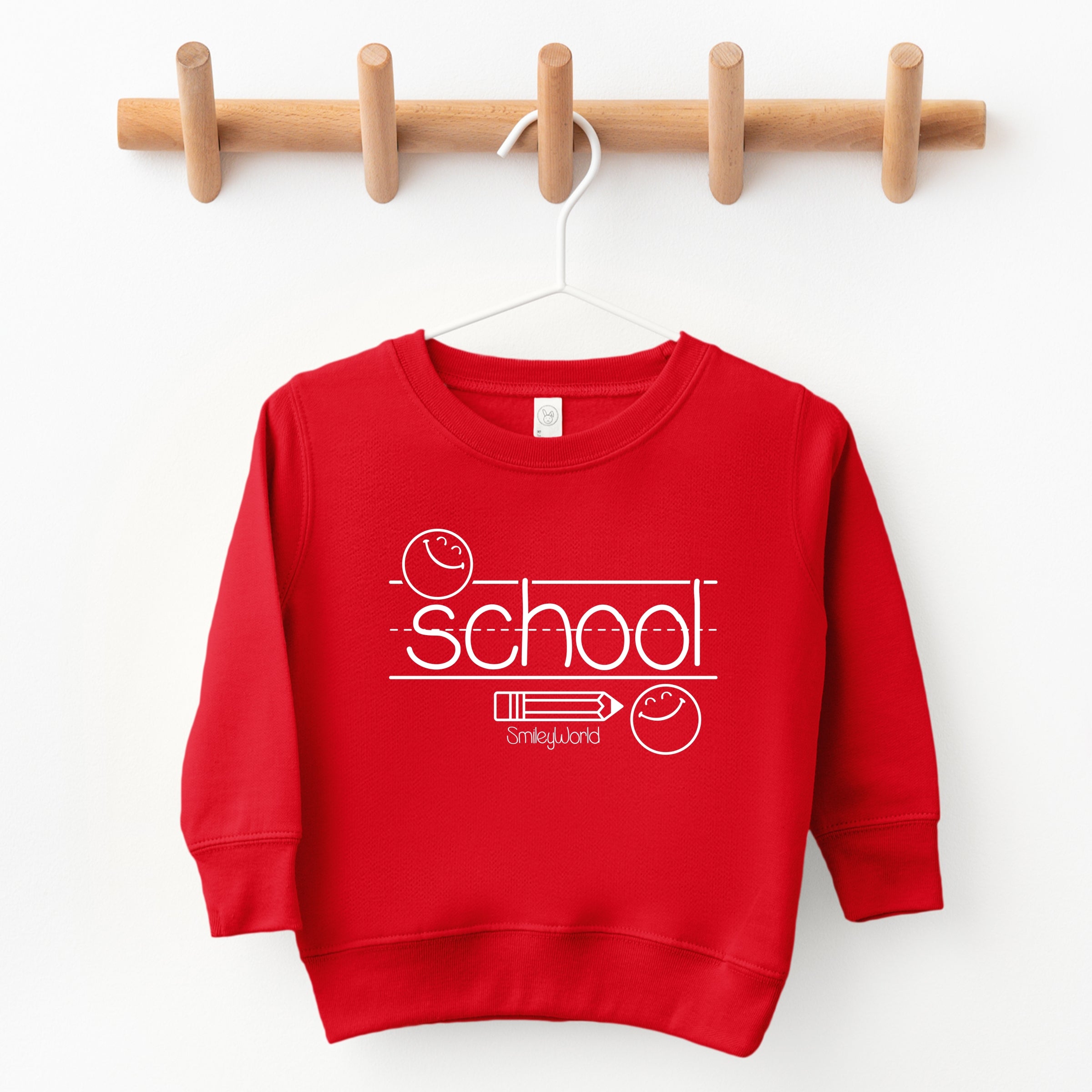 SmileyWorld School Handwriting Lines - Toddler Graphic Sweatshirt